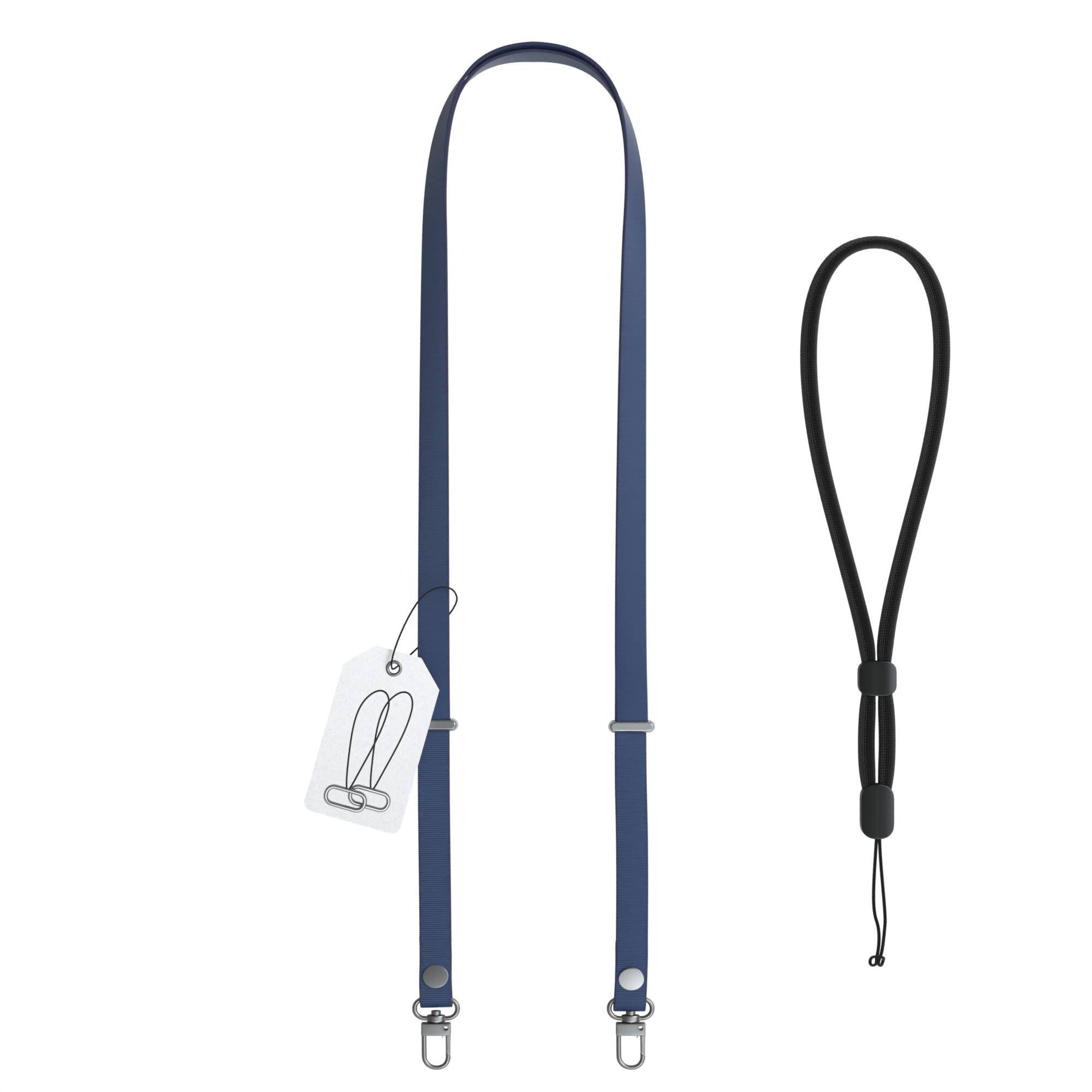 EAZY CASE Schulterriemen Handykette magnetisch Universal für alle Modelle Handykette mit schlichtem und modernem Design, verstellbar in Blau