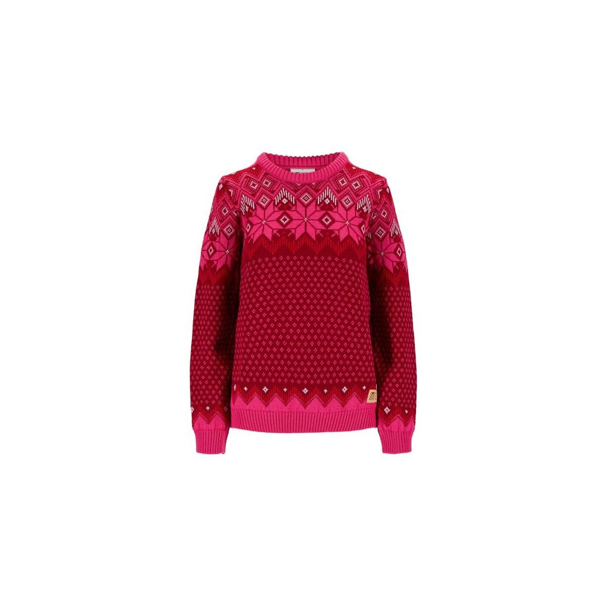 Dale of Norway Kapuzenpullover Vilja Fem Sweater Eleganter Damenpullover aus 100% leichter Wolle, inspiriert von der