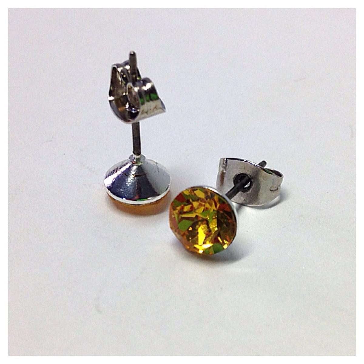 Edelschmiede925 Ohrstecker-Set Edelschmiede925 Ohrstecker Modeschmuck (Stift = Titan) m Swarovski
