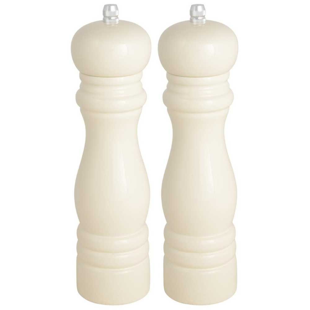 Ib Laursen Salz- / Pfefferstreuer IB Laursen Salz & Pfeffermühlen Set 2-teilig Creme Weiß