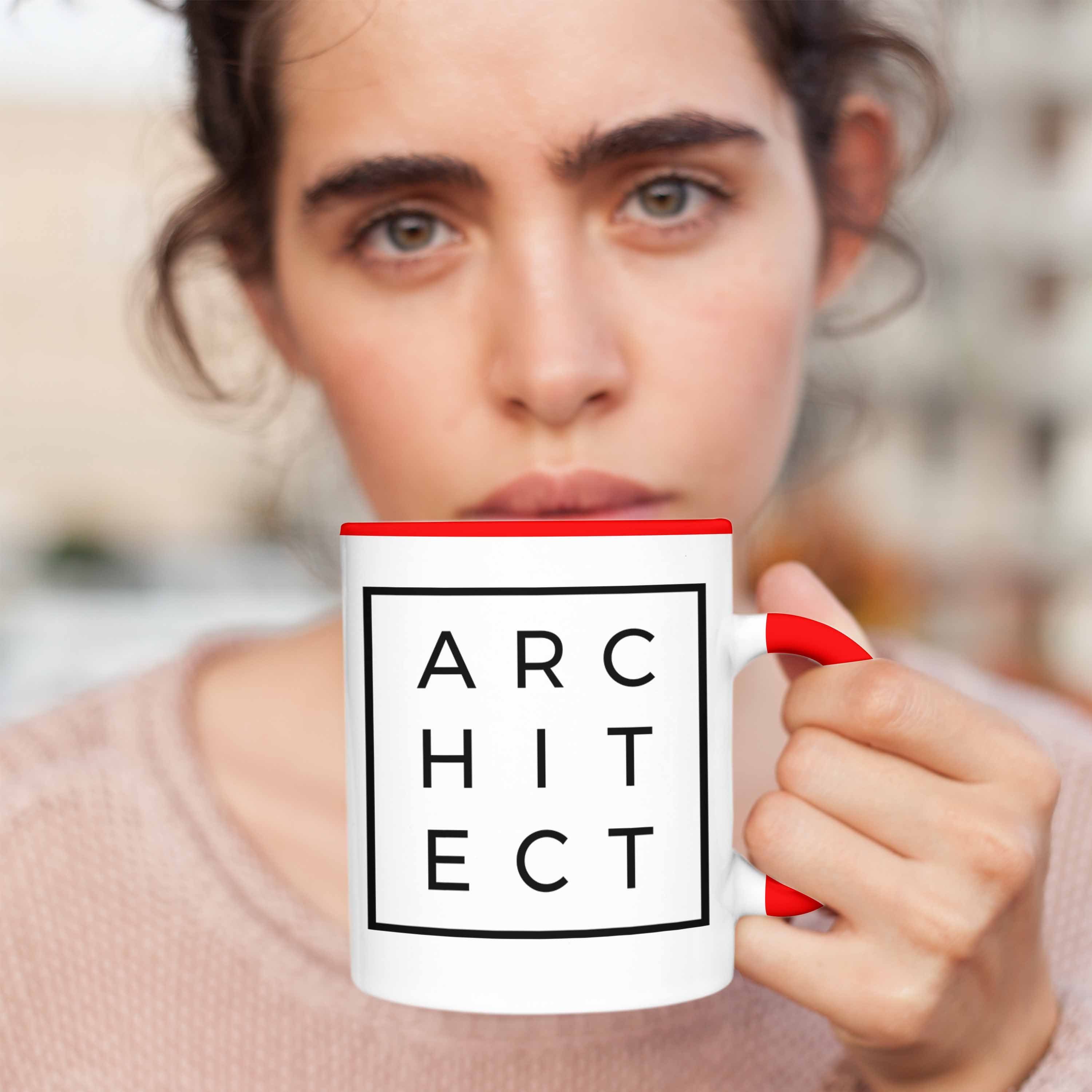 Spruch Tasse mit Tasse Trendation Sprüche Kaffeetasse Trendation Architektur Architekten - Lustig Geschenke Architekt Geschenkidee Rot Lustige Tasse Spruch