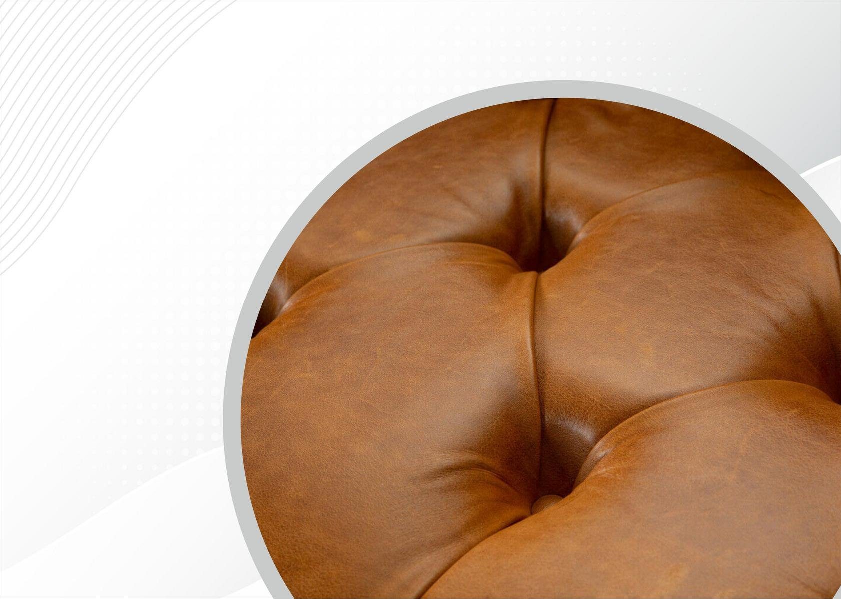 mit Couch cm, 3 Chesterfield Knöpfen. Sitzer Rückenlehne JVmoebel Design Die Chesterfield-Sofa, 220 Sofa