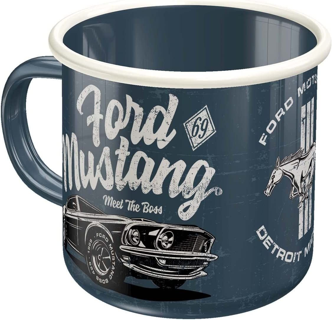 Nostalgic-Art Tasse Emaille-Becher - Ford - Ford Mustang The Boss | Tassen