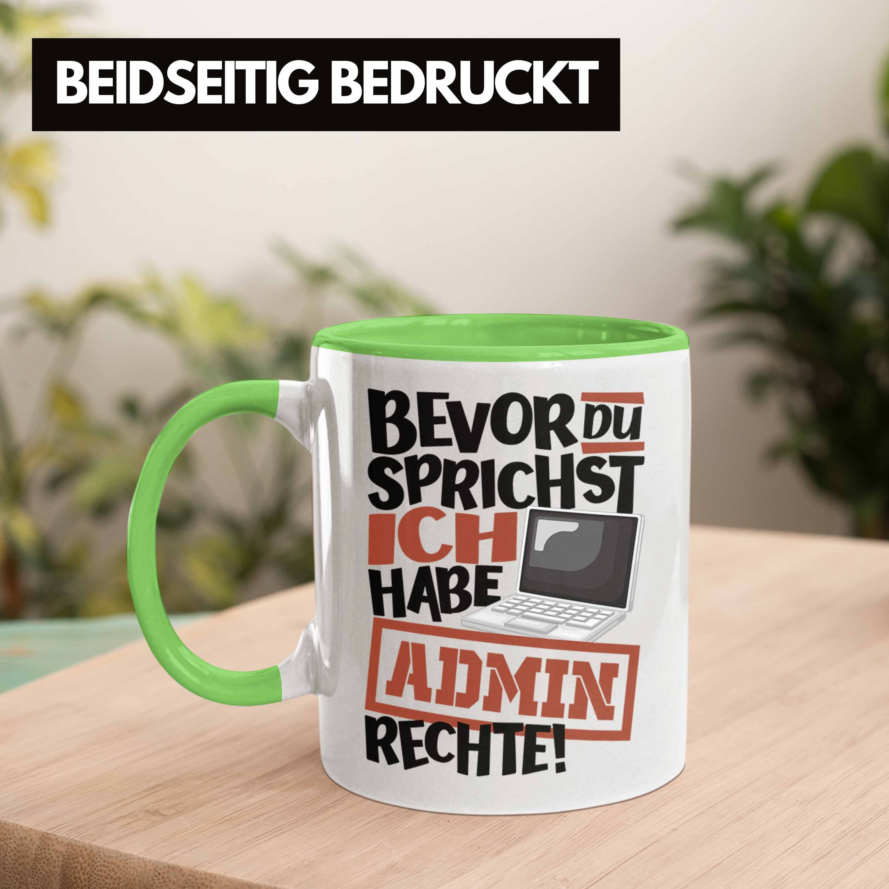 Admin IT-Profis IT Grün Trendation Techniker Tasse Itler IT für Geschenkidee Tasse Techniker