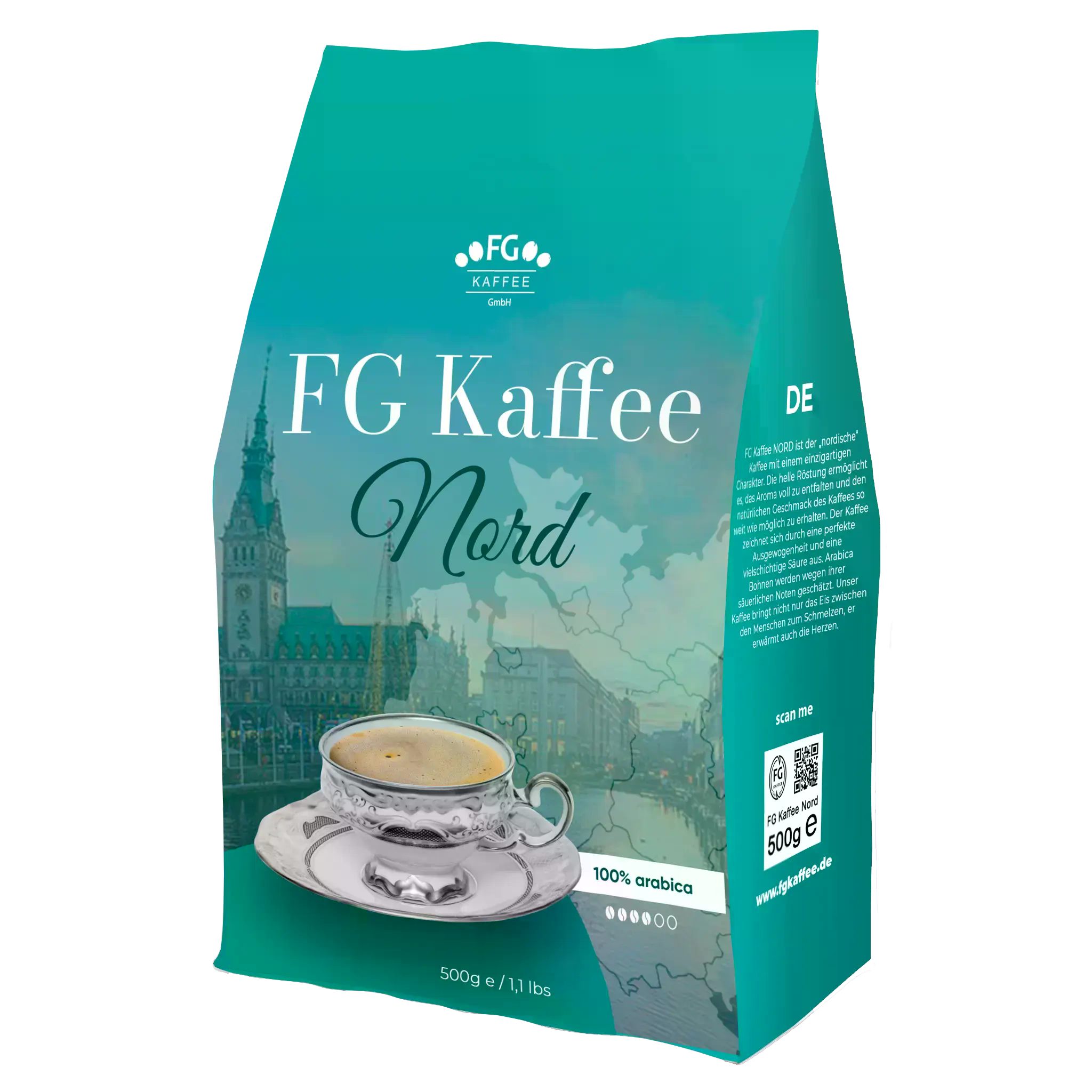 FG Kaffee Kaffee FG Kaffee Nord Kaffeebohnen 100% Arabica