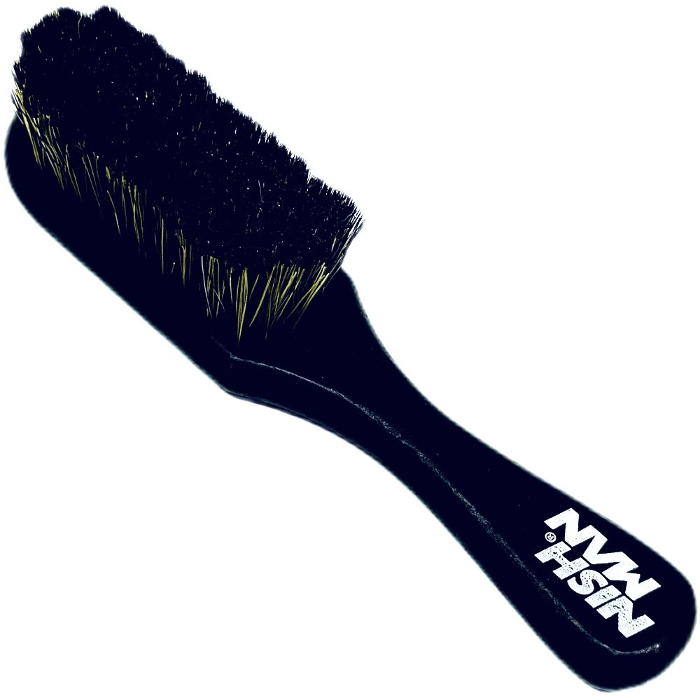 Nishman Haarbürste Nishman – Fade Brush S – Haarbürste, Einzelprodukt 1-tlg., Kompakte Form, Naturborsten & ergonomischer Holzgriff