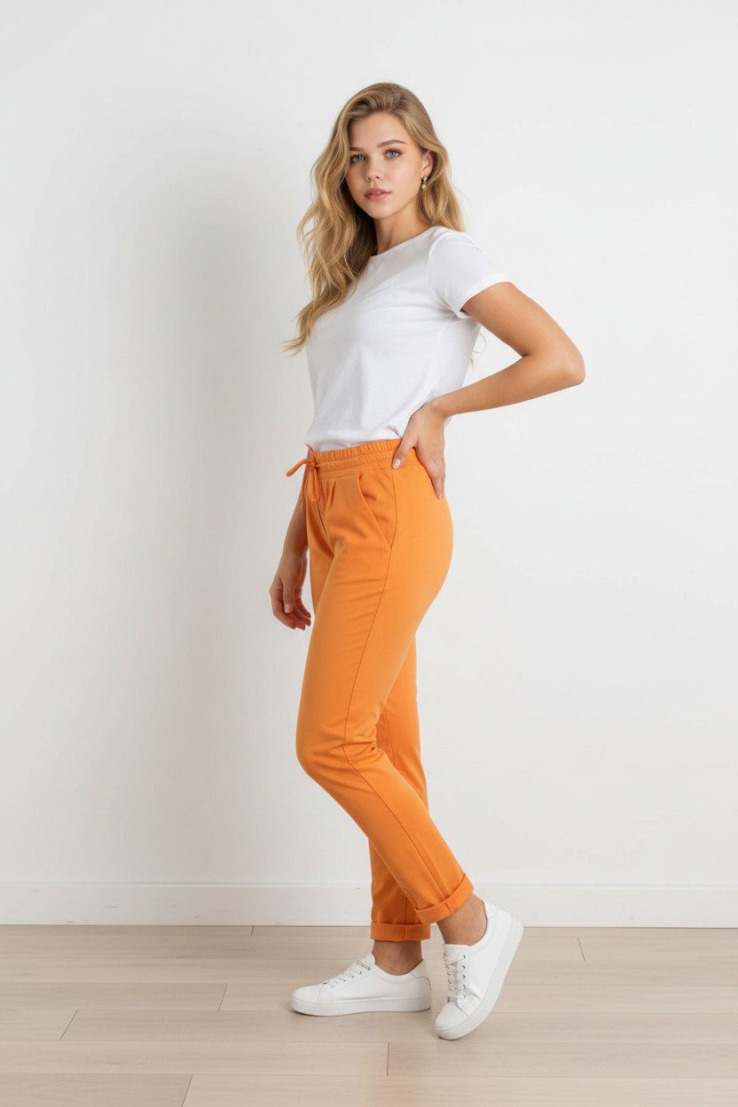 Zuckerwatte Sweathose aus weicher Baumwolle Modal Mischung