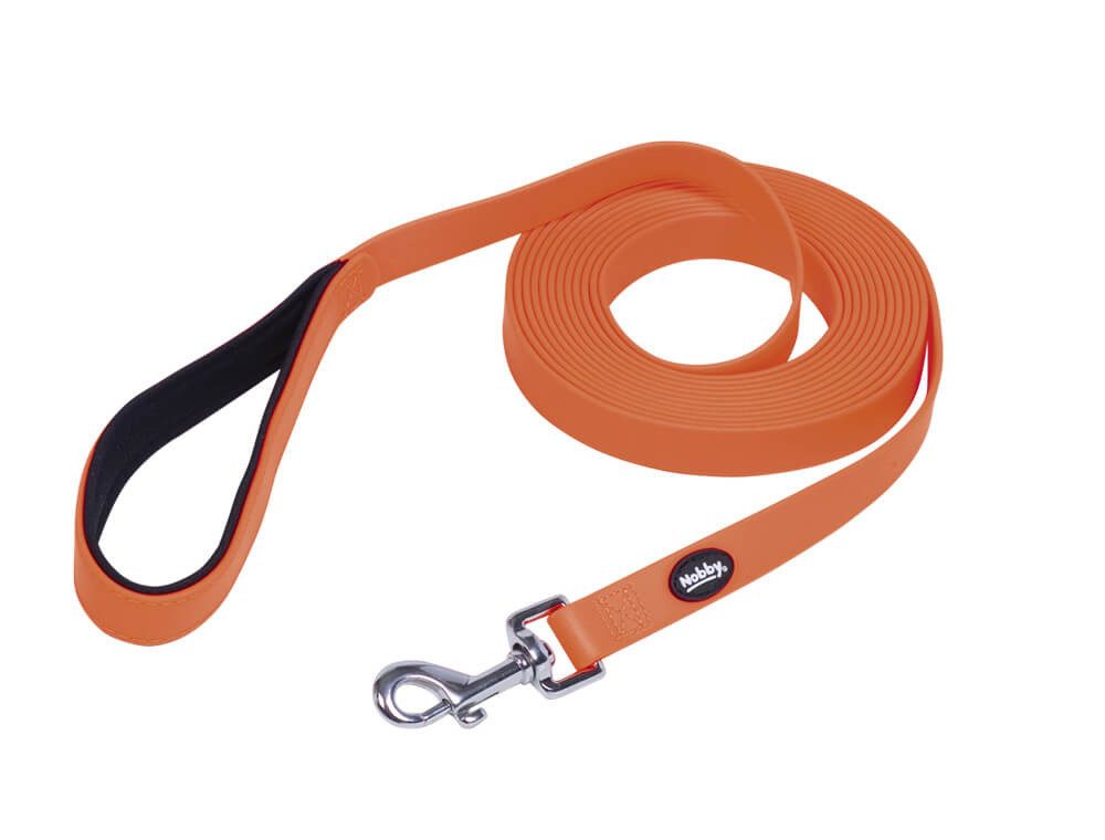 Nobby Hundeleine Schleppleine "Cover", neonorange, S-M