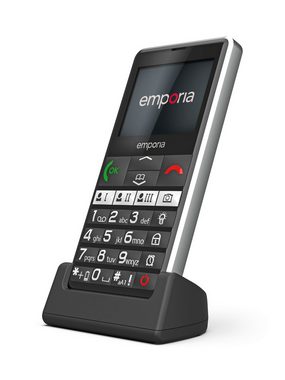 Emporia PURE-LTE Handy (5,84 cm/2,3 Zoll, 2 MP Kamera, 4G, IP54, hörgerätekompatibel, Direkttasten, 2 MP Kamera)