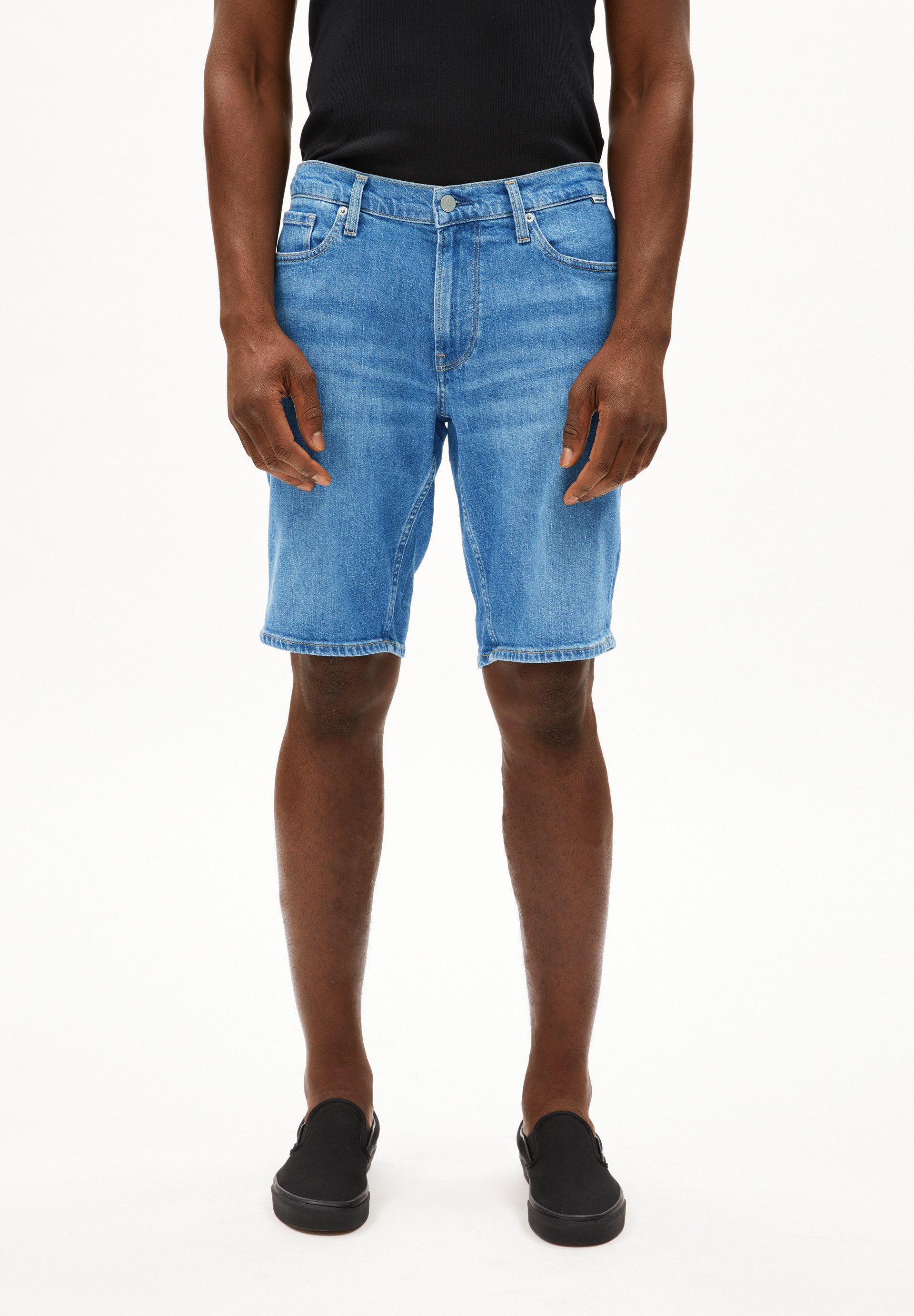 Armedangels Shorts NAAILO Jeans Shorts aus Bio-Baumwoll-Hanf Mix (Slim Fit)