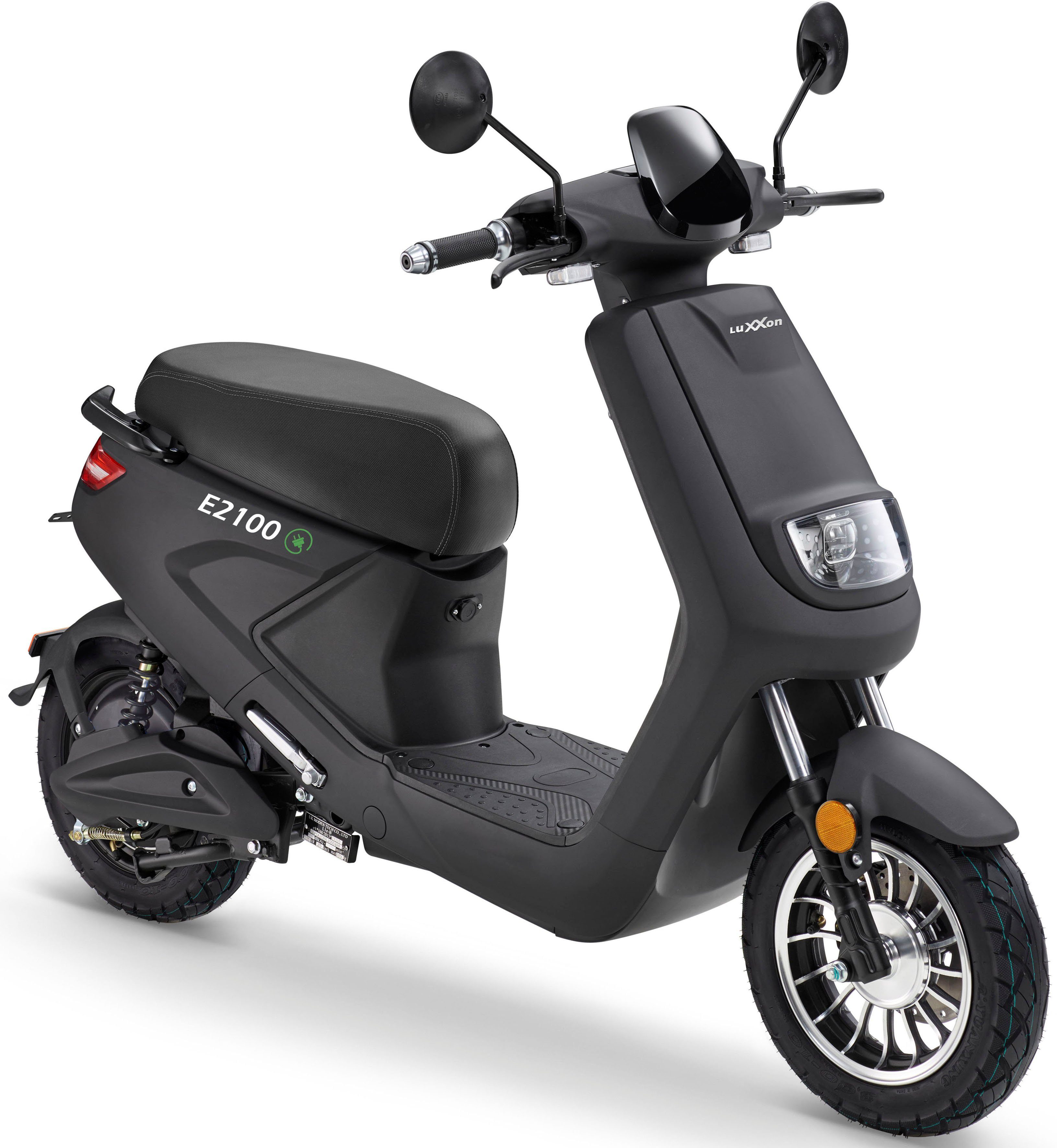 Luxxon E-Motorroller E2100, 2000 W, 45 km/h, bis zu 50 km Reichweite, mit Straßenzul., 2 Sitzplätze, für Erwachsene