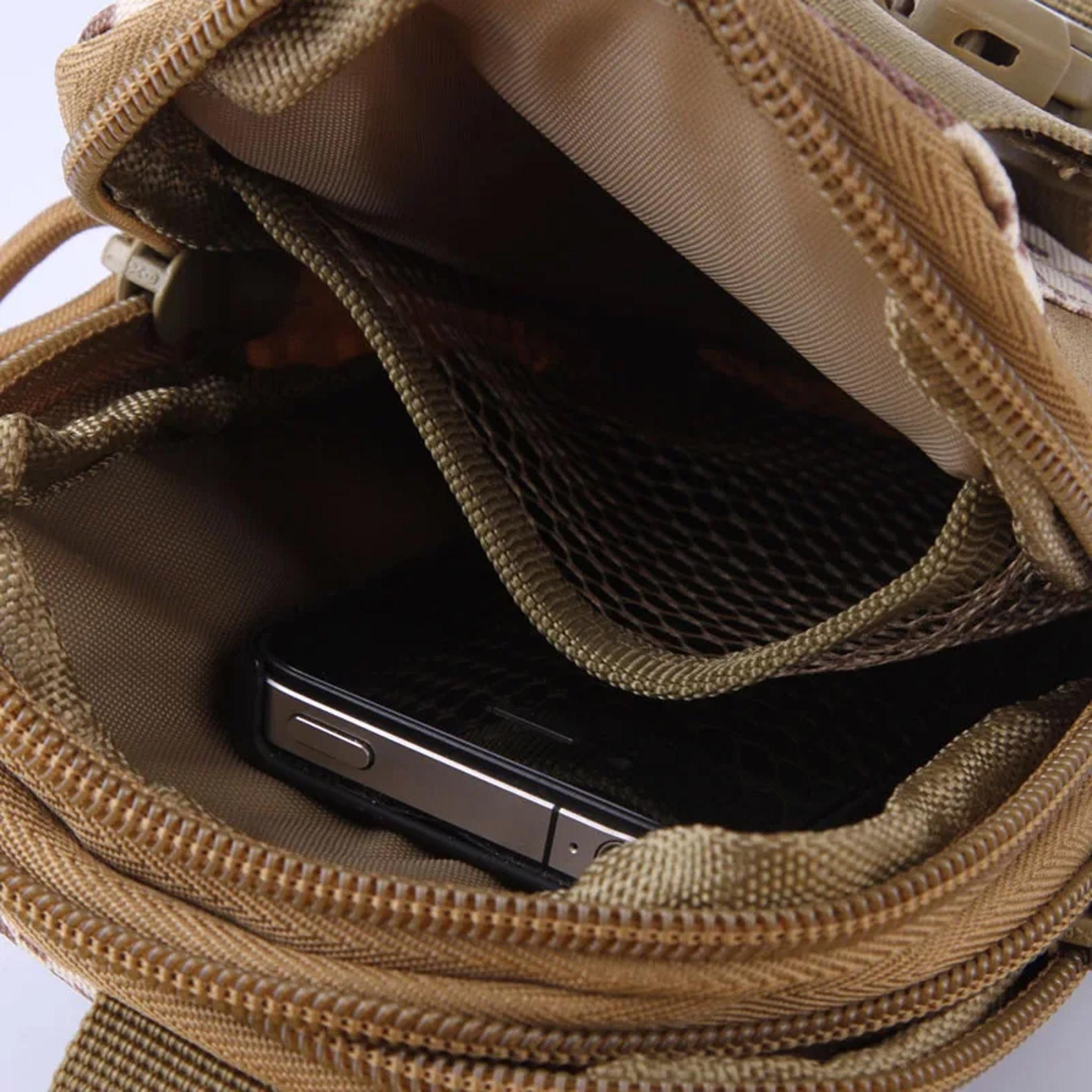 LA CUTE Bauchtasche Hüfttasche braun, kompakt, multifunktional Outdoor-Aktivitäten (Einzelstück: Hüfttasche für Outdoor-Aktivitäten und extreme Bedingungen), Kompakte, multifunktionale Hüfttasche für Outdoor-Aktivitäten