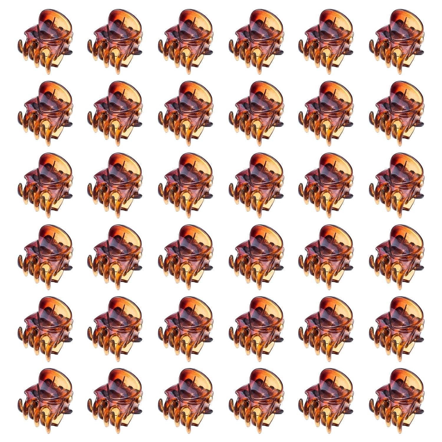 Aucuu Haarklammer 36 Mini Haarklammern Kunststoff Haarspangen Set Mädchen Frauen