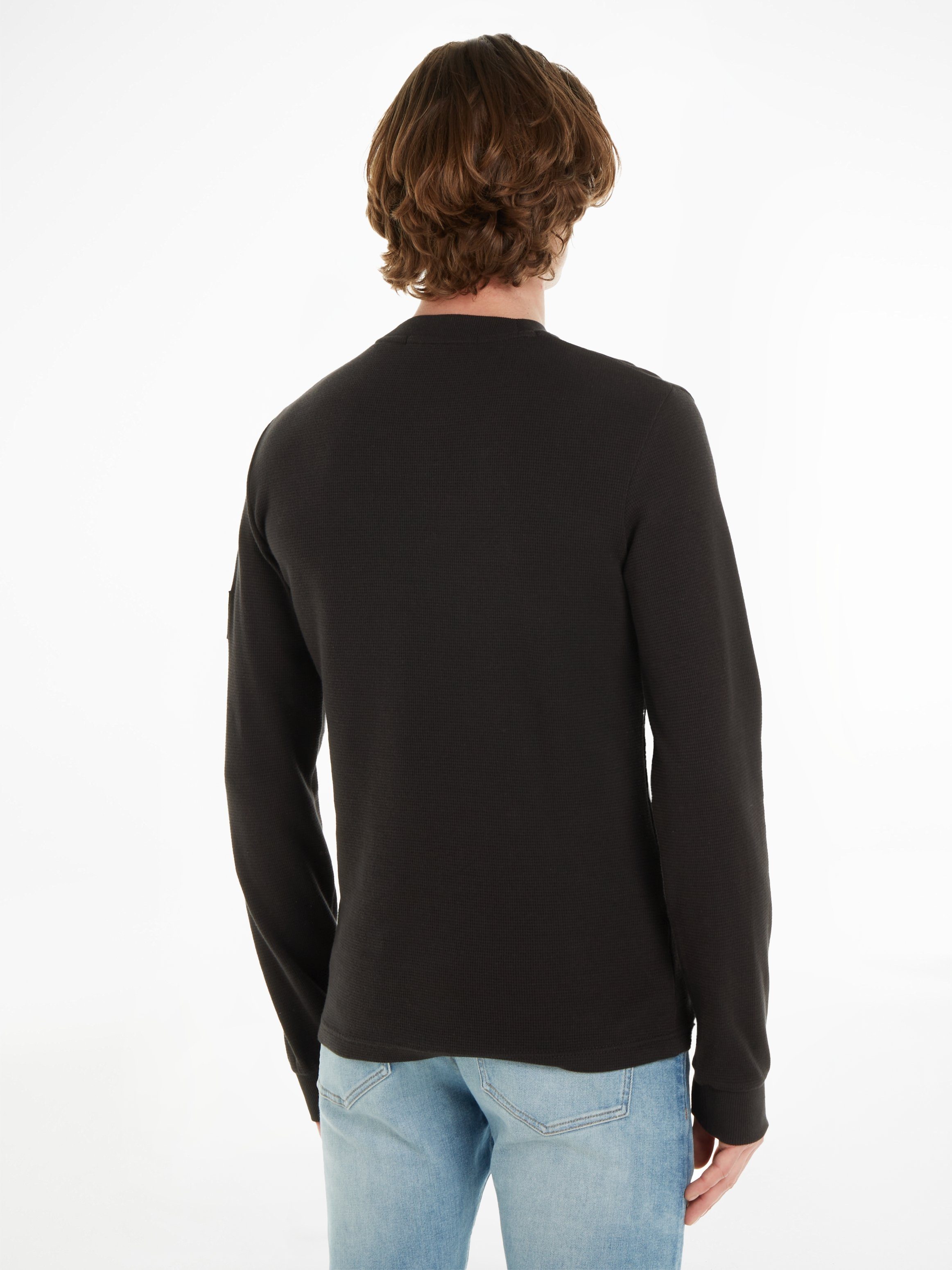 Calvin Klein Jeans Langarmshirt BADGE WAFFLE günstig online kaufen