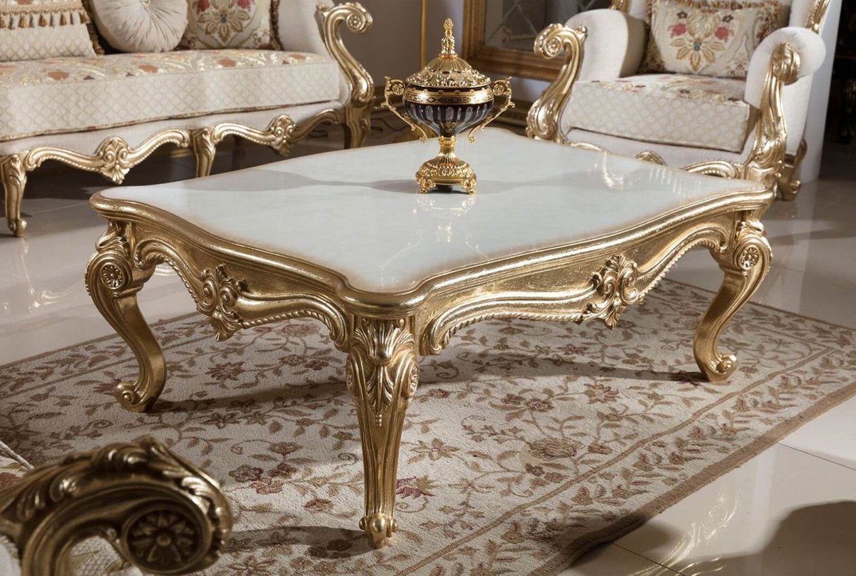 Casa Padrino Couchtisch Casa Padrino Luxus Barock Couchtisch Weiß