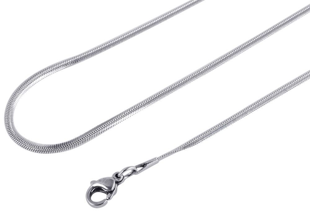 Kette ohne Anhänger Damen Edelstahl Schlangenkette Halskette