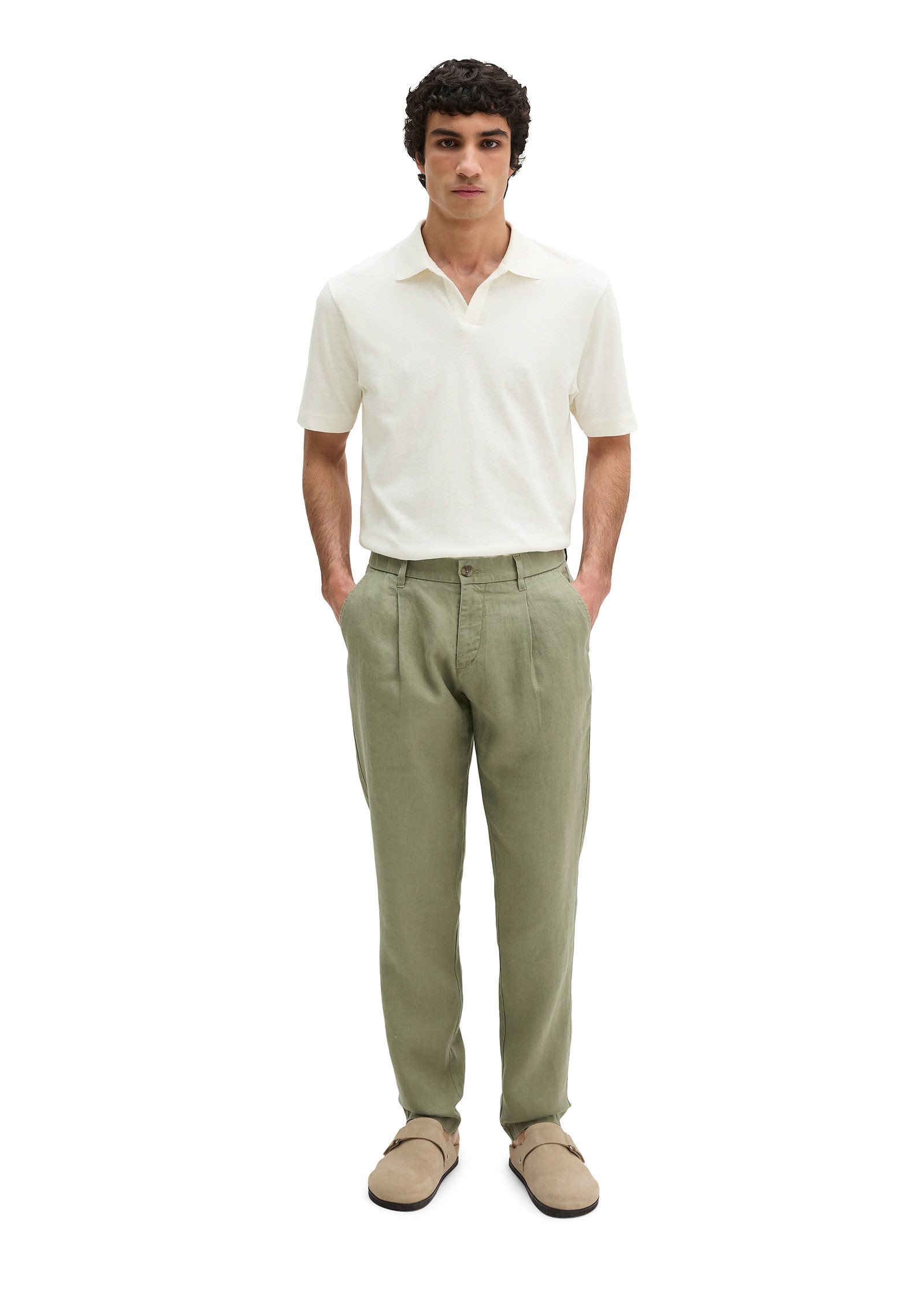 Marc O'Polo Leinenhose Osby jogger pleats – Bild 4 von 5
