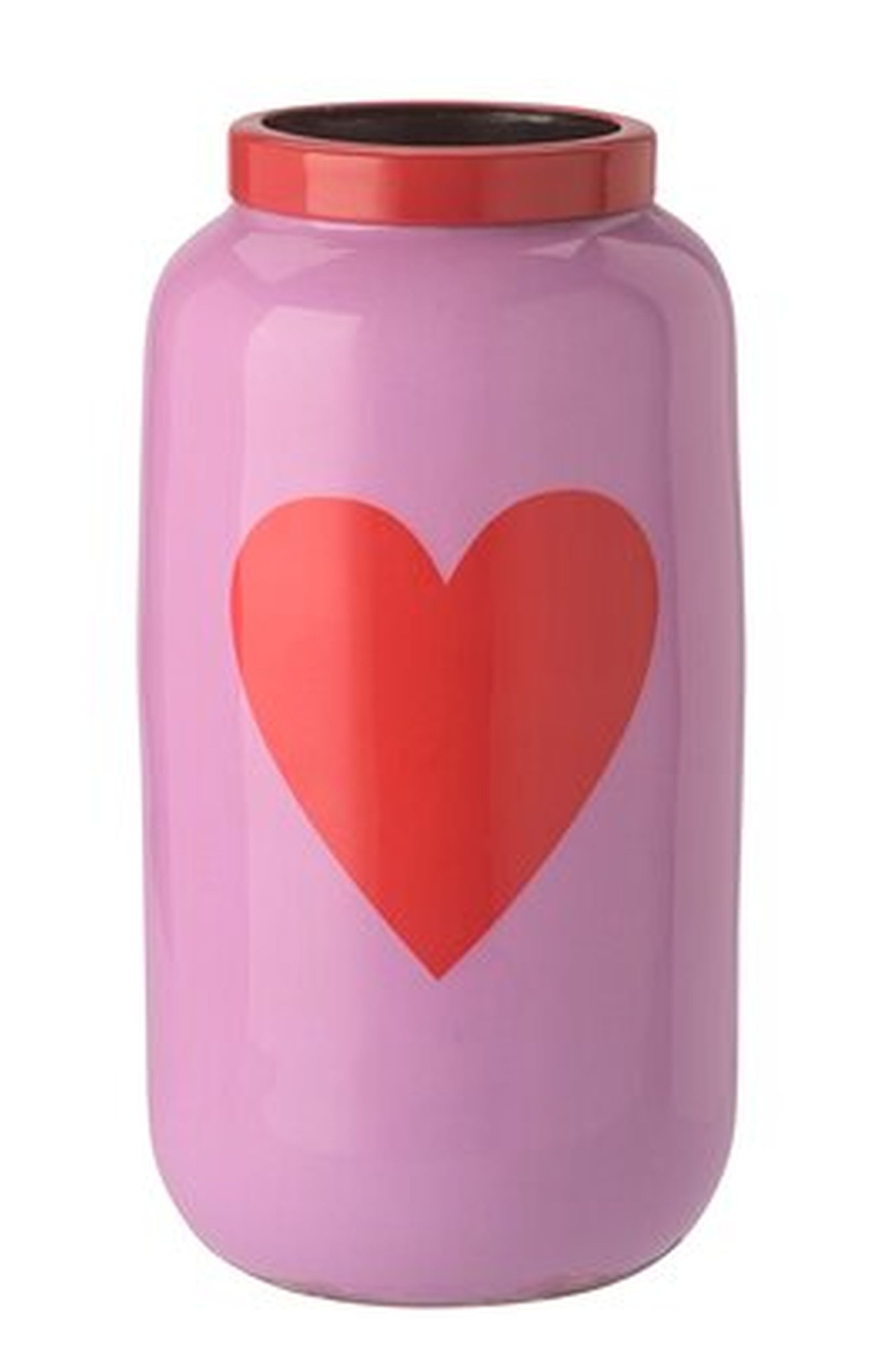 Giftcompany Blumentopf Giftcompany Vase Blumenvase "Saigon" Keramik H12cm Herz Lavendel Pink