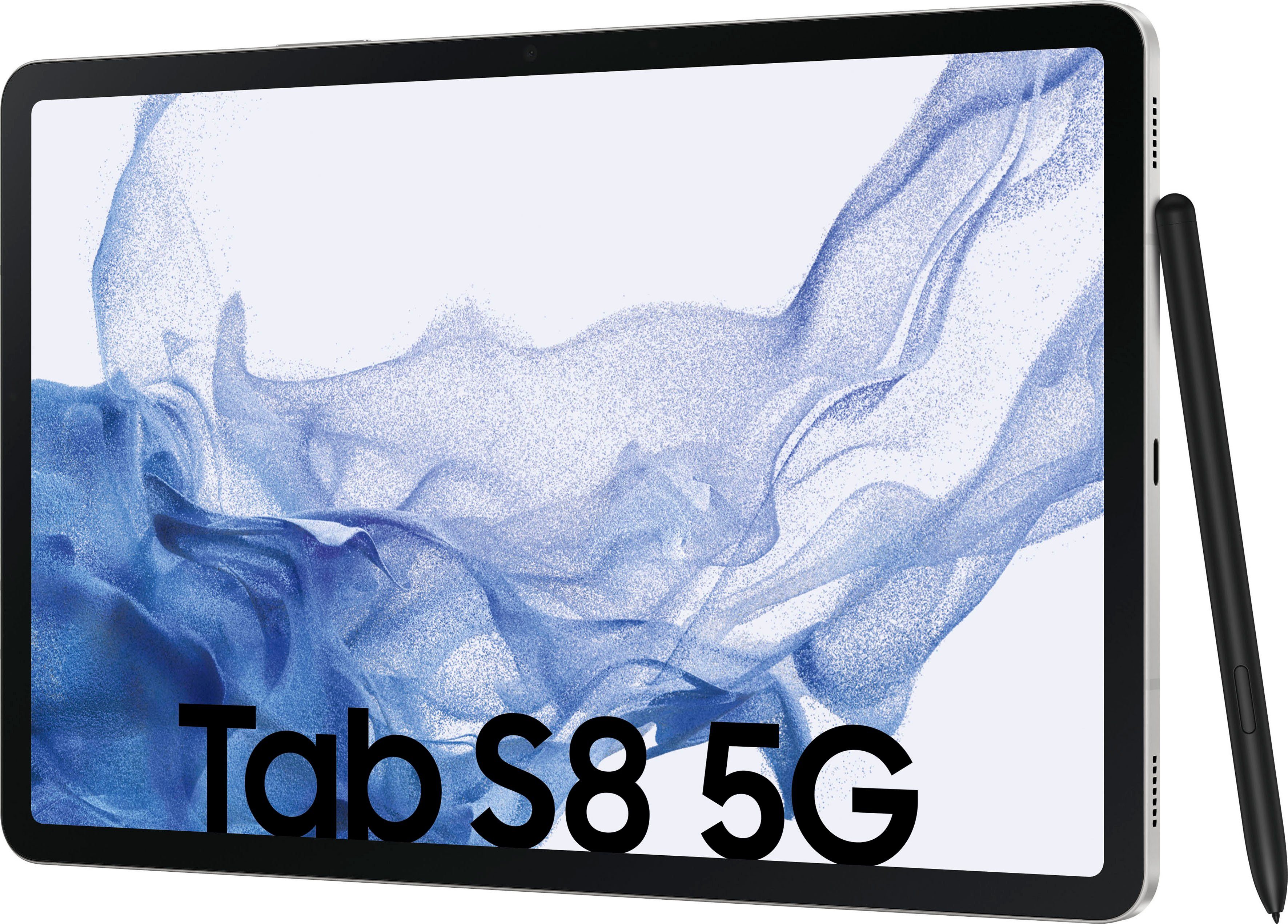 Android, 5G) Tab 128 GB, 5G Tablet Samsung Galaxy S8 Silber (11",