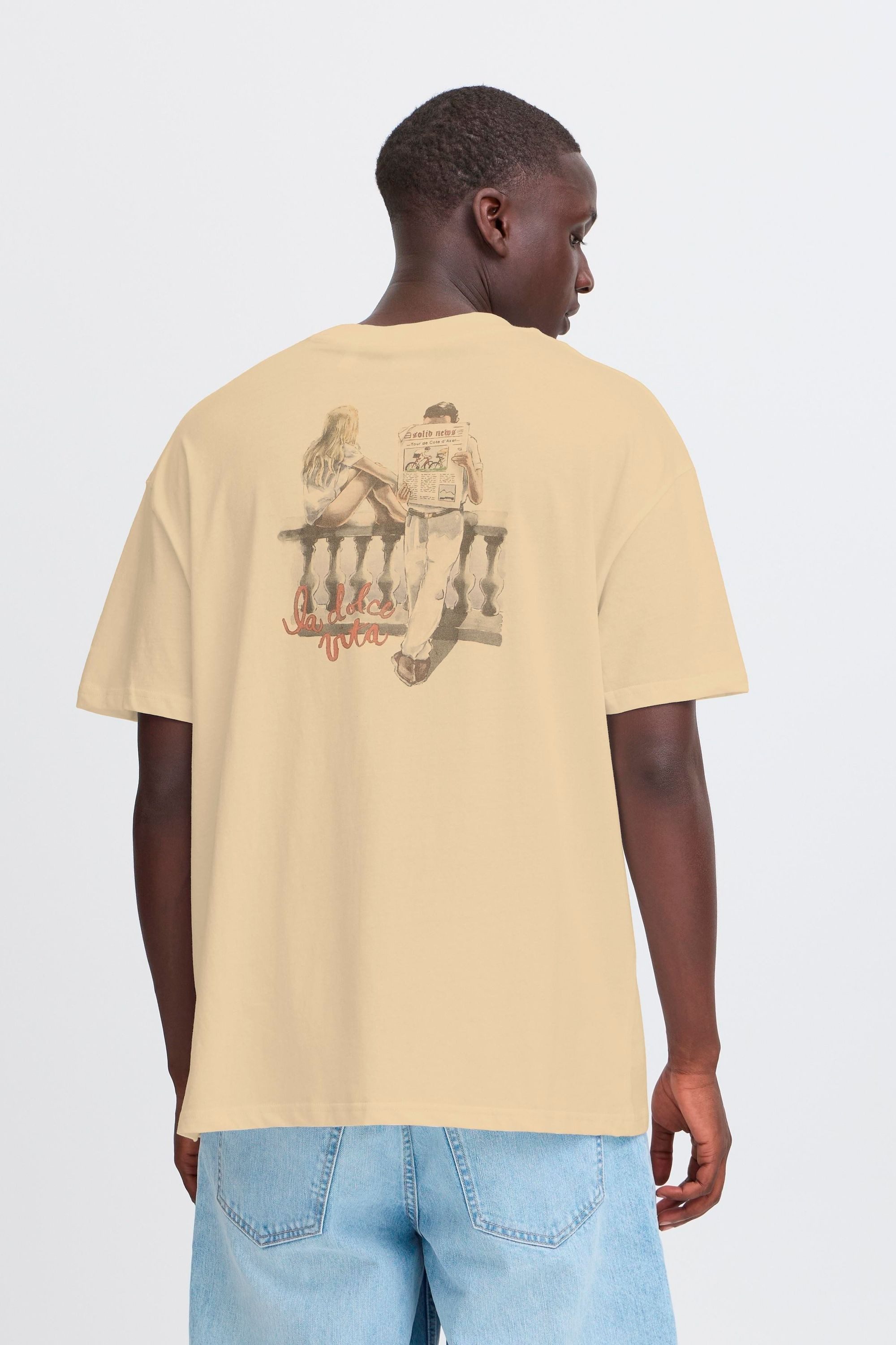 !Solid Rundhalsshirt SDPehr Basic T-shirt mit back print