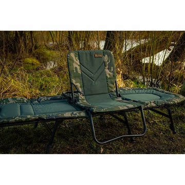 Prologic Angelstuhl Avenger Bed & Guest Camo Chair Angelstuhl Liege Badchair Kompakt, Auch zur Verwendung auf den Liegen geeignet