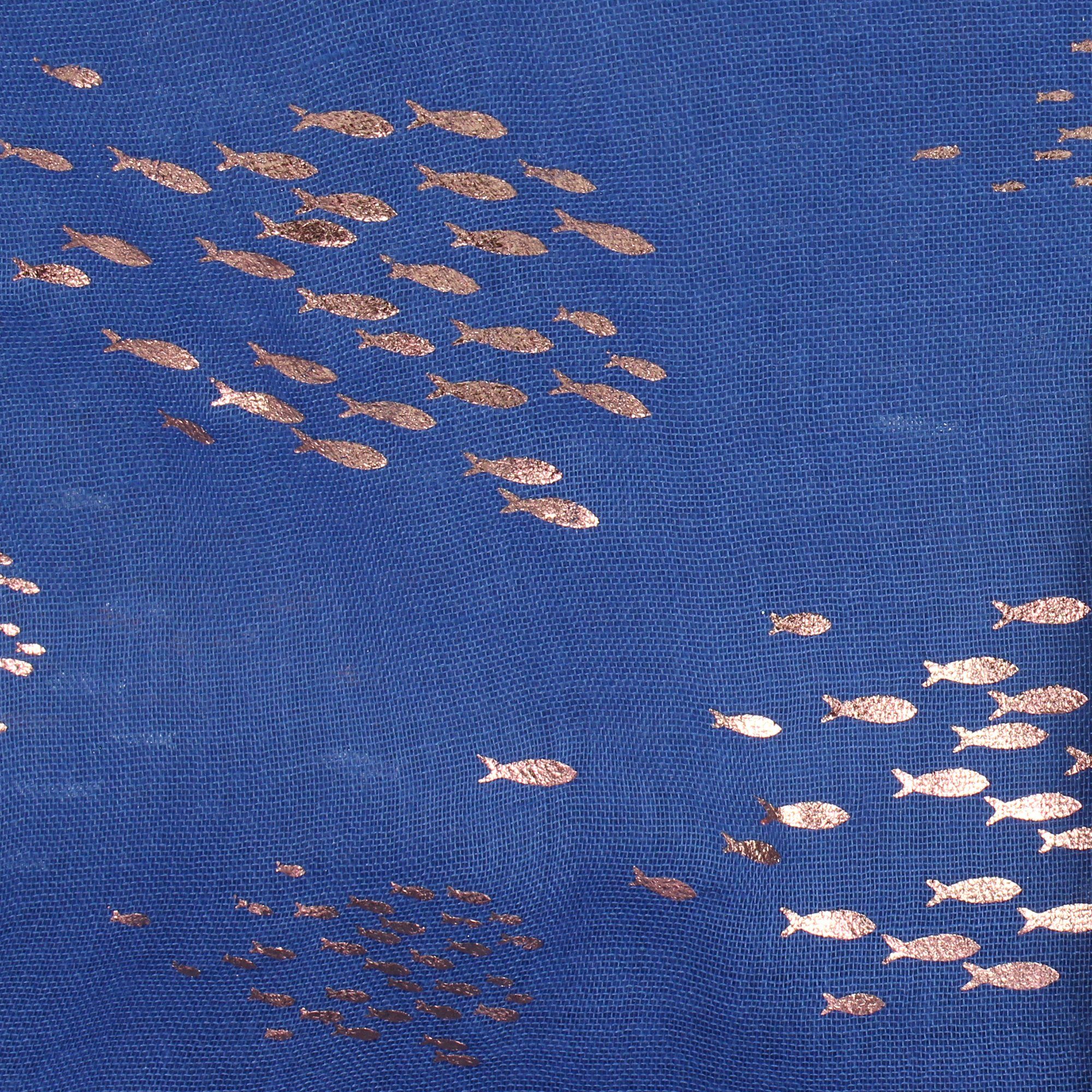 Loop Modeschal blau Fische Maritim ZEBRO