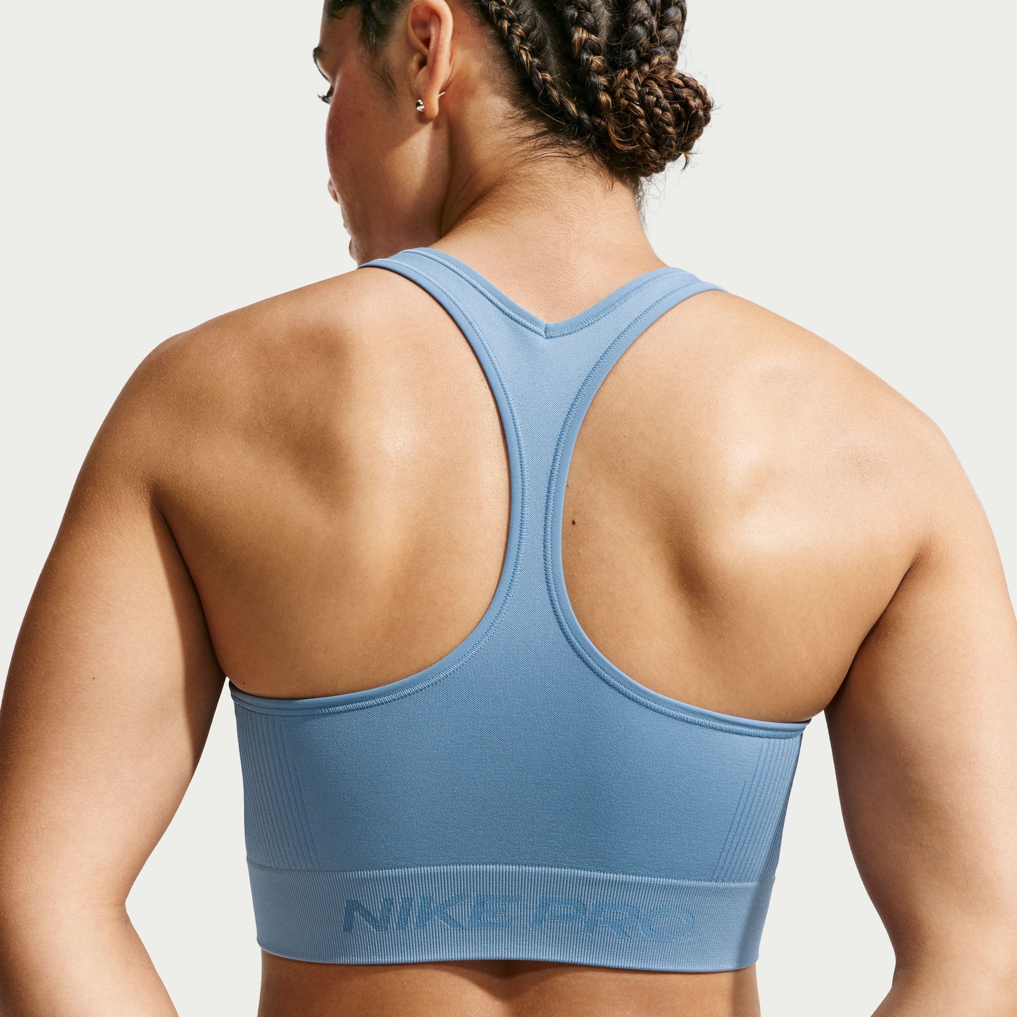 Nike Tanktop Nike Pro Seamless Women's Dri-FIT Cropped Tank Top nahtloser Look, leichtes, weiches Material, besonders dehnbares Gewebe – Bild 5 von 5