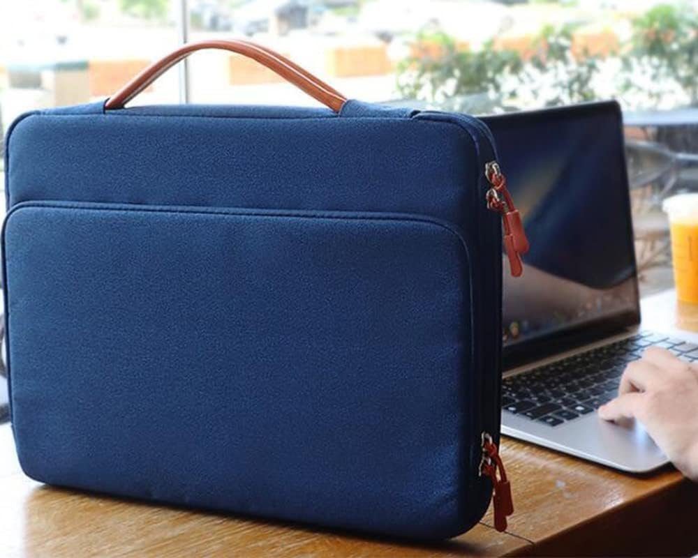 Laptoptasche Hülle blau Wasserabweisend Navy FELIXLEO 13.3 360° Zoll Laptoptasche