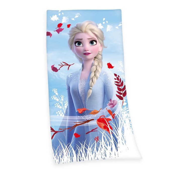 Disney Frozen Handtuch Disney´s Die Eiskönigin - Bade-handtuch von Herding 75x150 cm Baumwolle (1-St) 100% Baumwolle