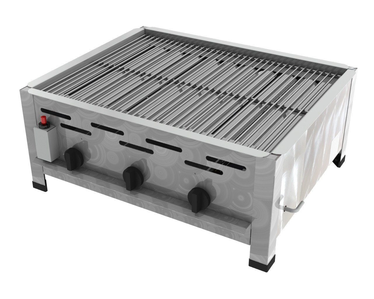 ChattenGlut Gasgrill ChattenGlut Gastrobräter 10,8kW mit Edelstahlrost, BxTxH: 650x530x270 cm