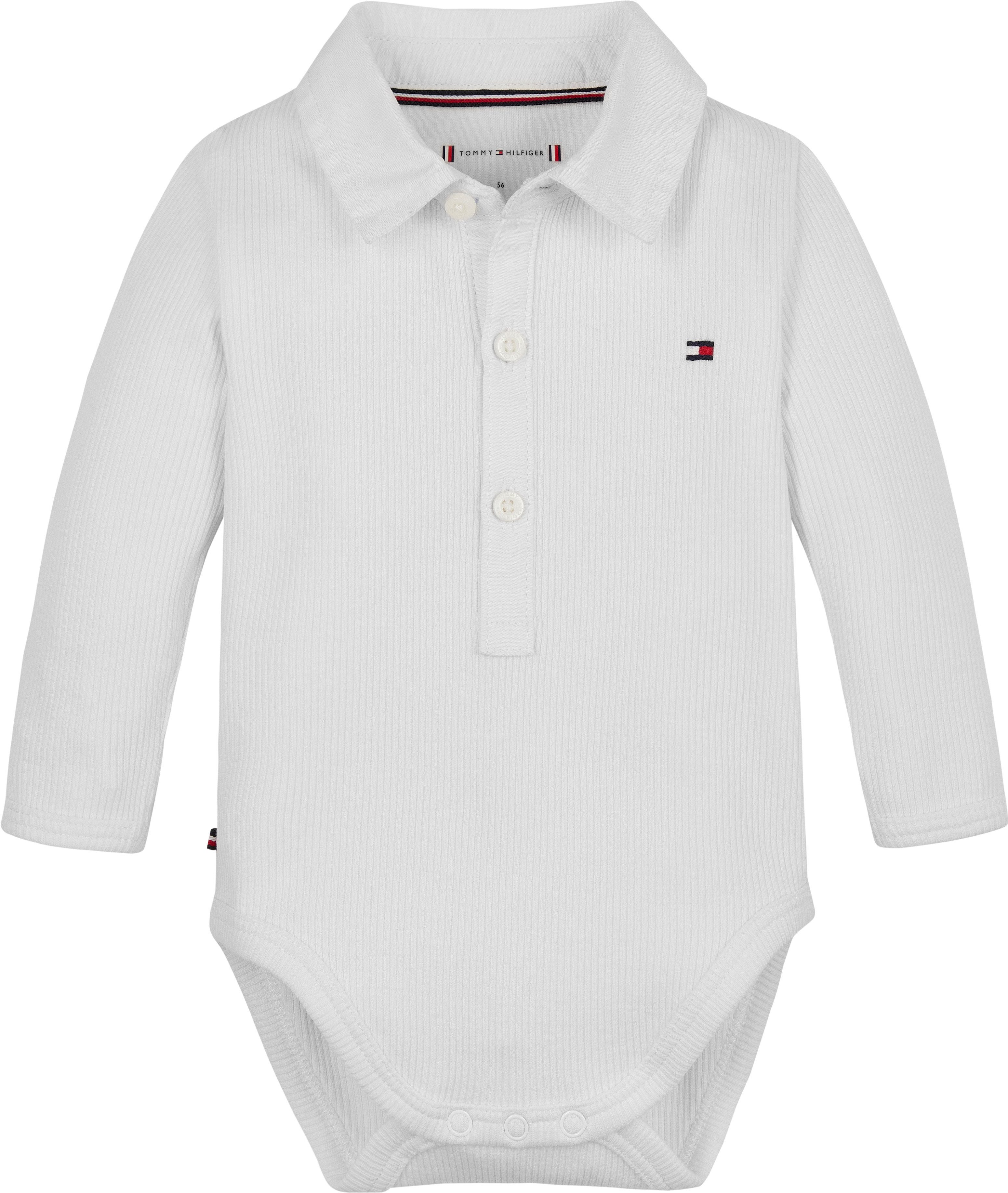 Tommy Hilfiger Langarmbody mit Knöpfen, mit Logostickerei