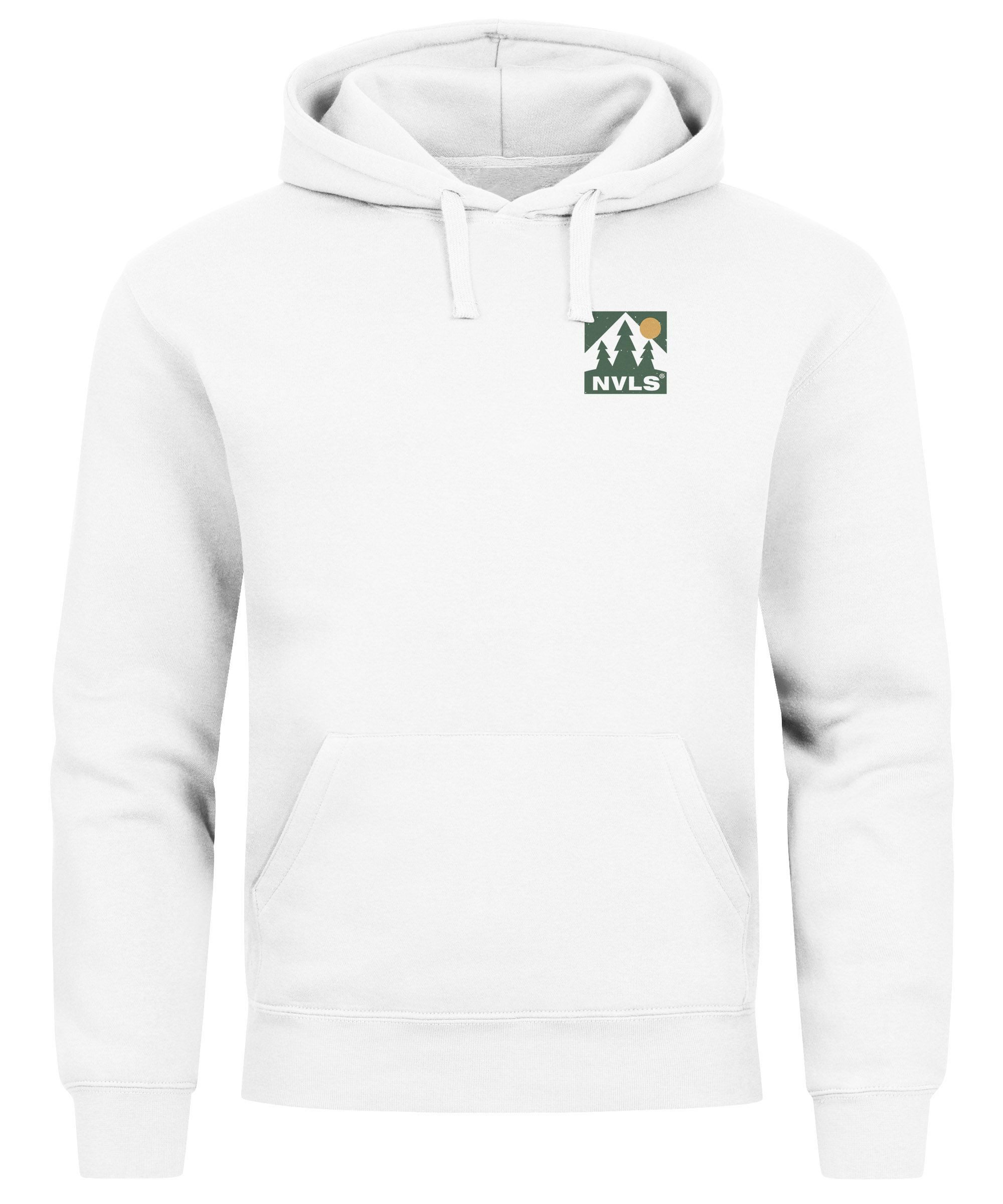 Neverless Hoodie Herren Backprint Berge Outdoor Wald Camping Rückenaufdruck günstig online kaufen