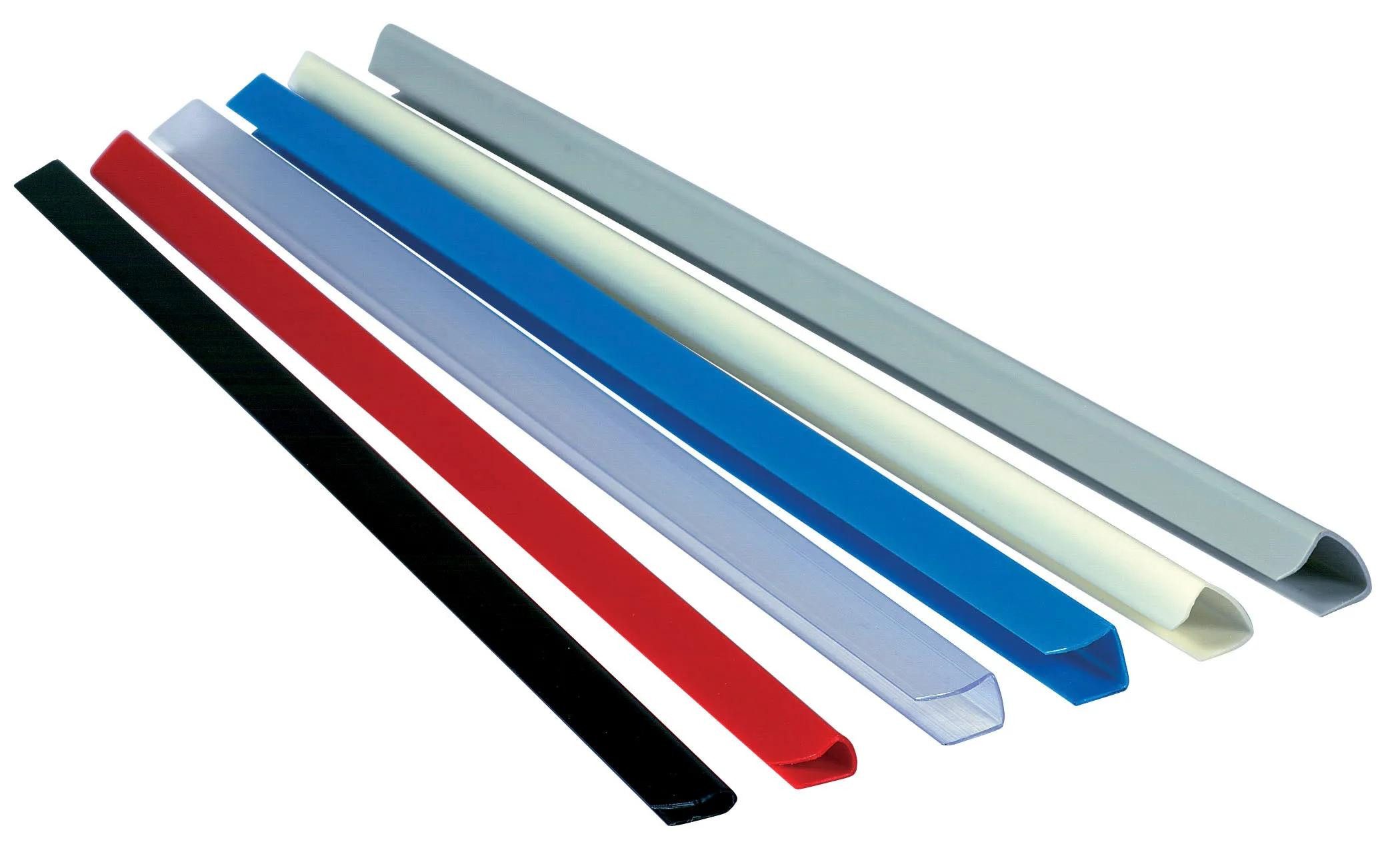 EXACOMPTA Bindegerät 25 Stück Klemmschienen A4 30 Blatt Serodo 3mm Kristall 397080E, Klemmschiene – Bild 4 von 5