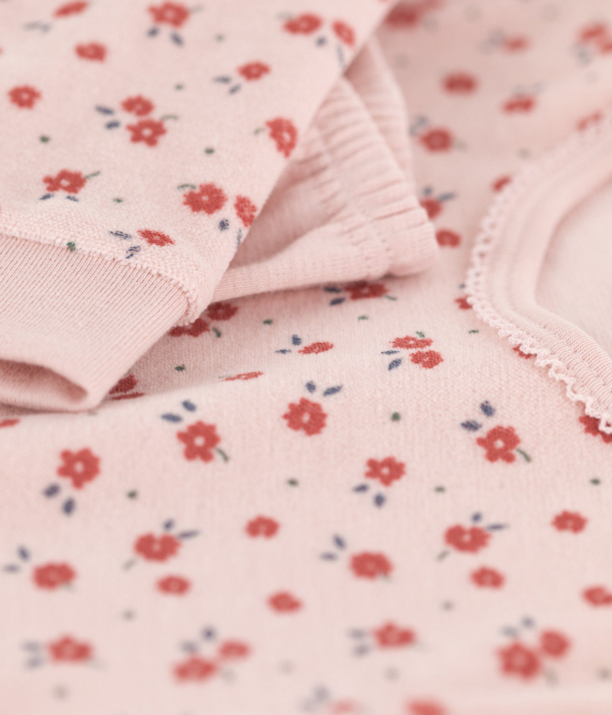 Blumen rosa Petit Petit Bateau Schlafanzug Schlafanzug Bateau