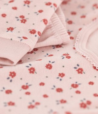 Petit Bateau Schlafanzug Petit Bateau Nicky Schlafanzug rosa Blumen