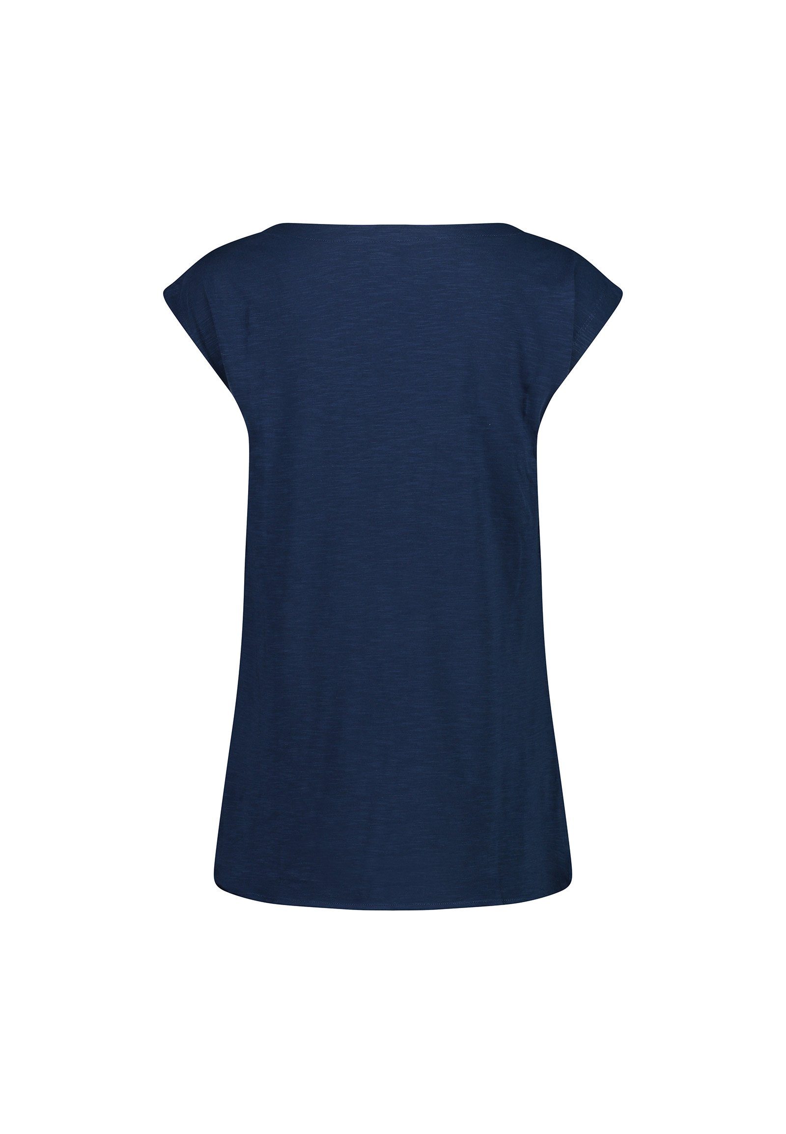 CMP aus CMP dunkelblau 100% 32D8 Bio-Baumwolle Damen Maxi-T-Shirt Laufshirt