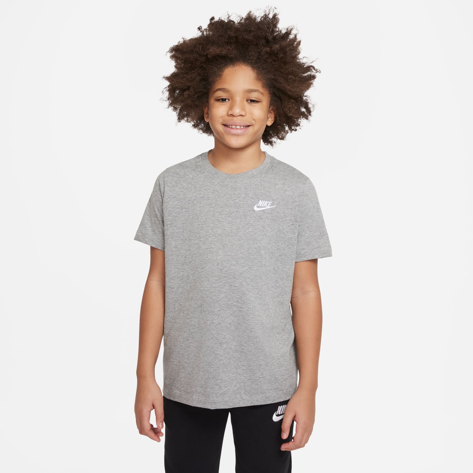 Nike Sportswear T-Shirt BIG KIDS' T-SHIRT grau-meliert