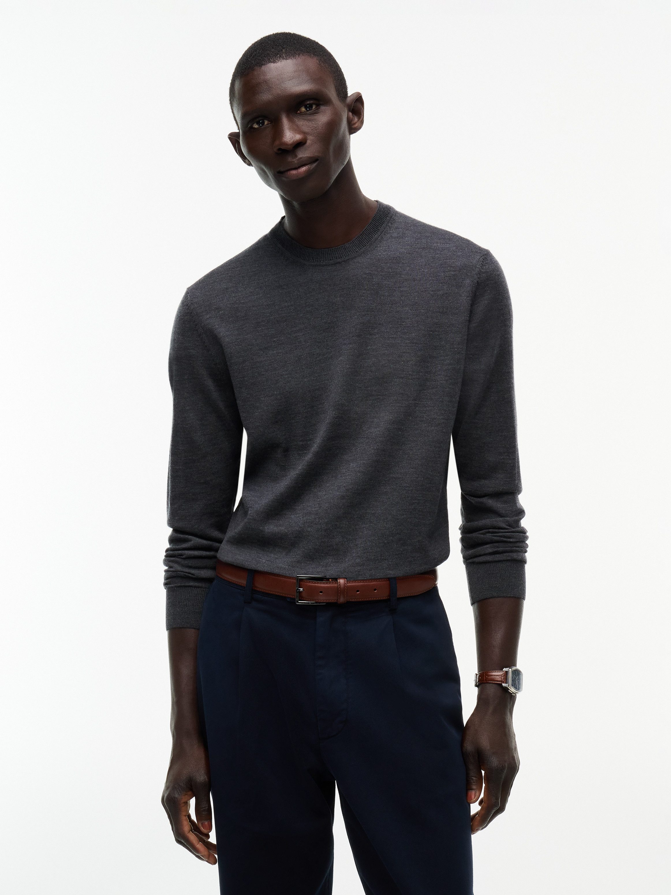 Tommy Hilfiger Wollpullover NY MERINO CREWNECK SWEATER