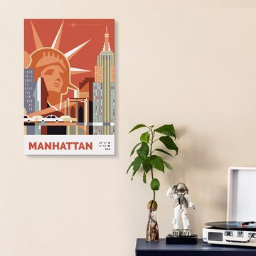 Posterlounge Forex-Bild Nigel Sandor, Manhattan New York, Jugendzimmer Illustration