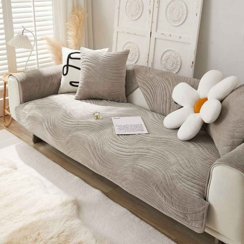 Sofaschoner rutschfest Schlichtes, modernes Sofabezugs, Sofa überwurfdecke Coonoor, Sofaschoner für sitzfläche couch, Geeignet für alle Jahreszeiten