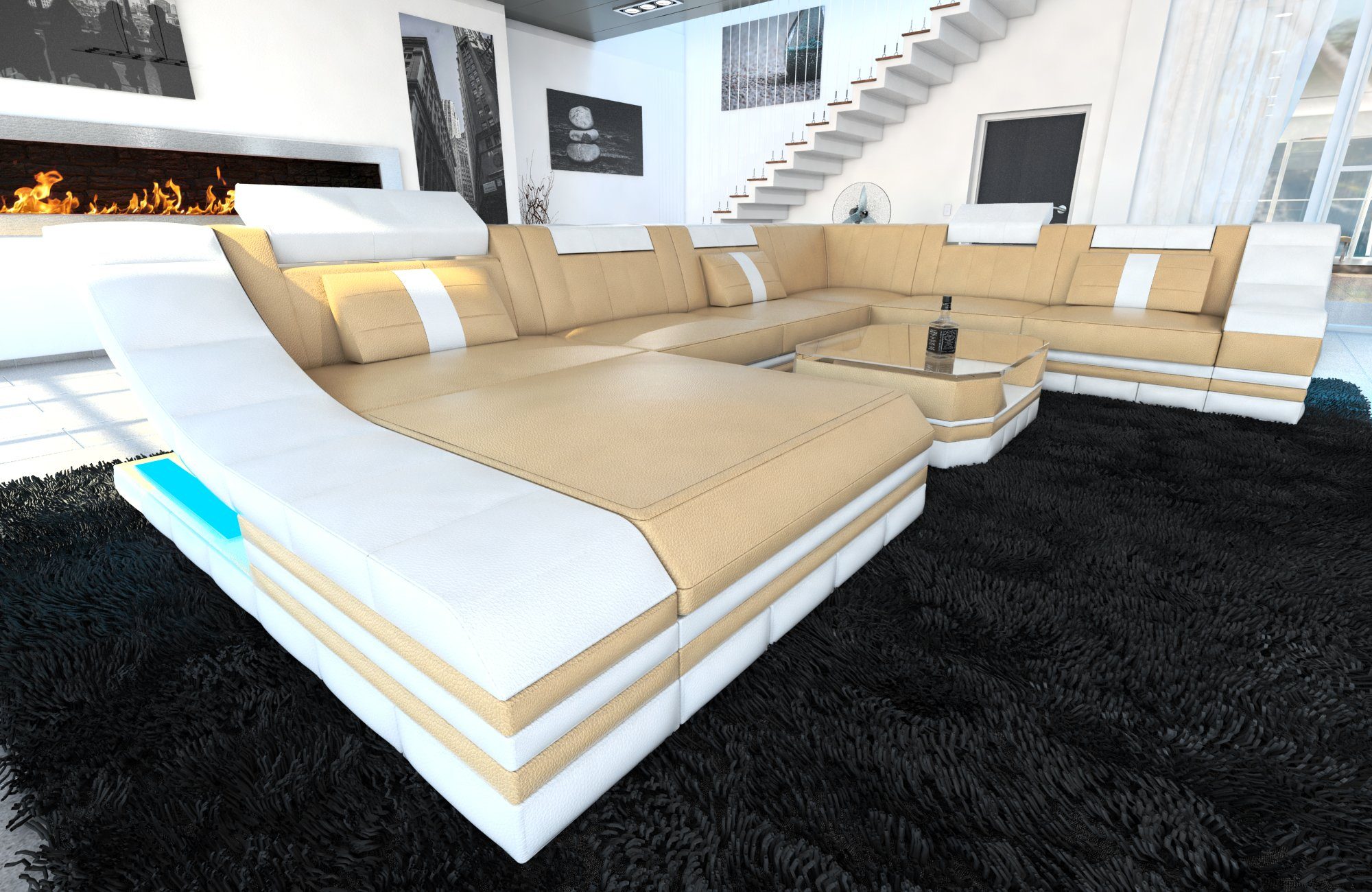 Sofa Dreams Wohnlandschaft Ledercouch Sofa Leder günstig online kaufen