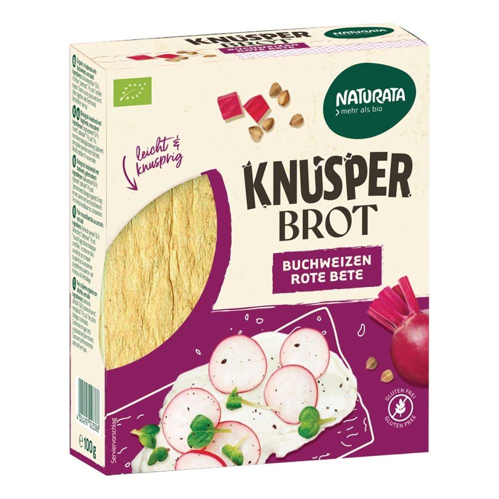 Naturata Süßigkeit Knusperbrot - Buchweizen & rote Bete 100g