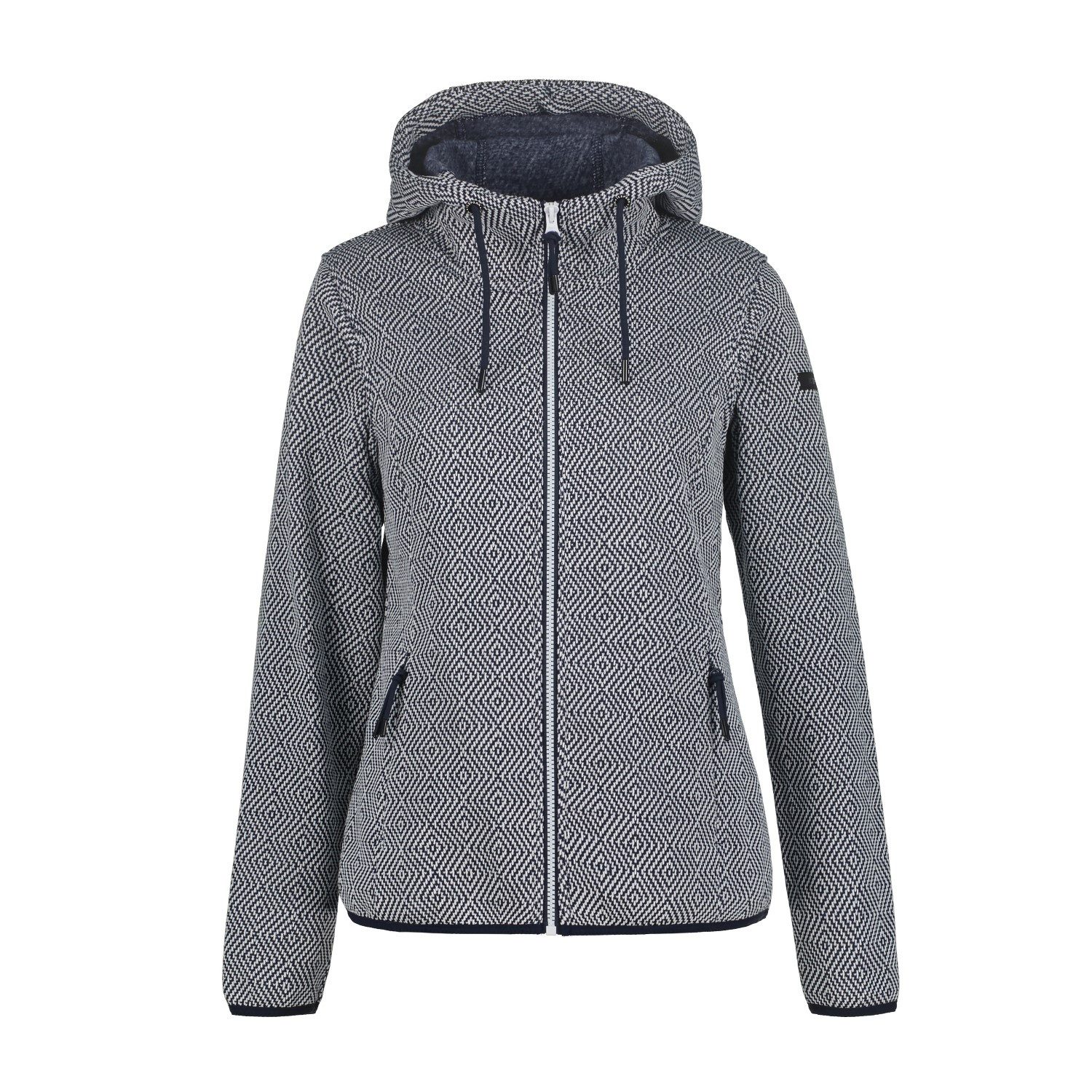 Icepeak Strickfleecejacke Adrian Midlayer mit Kapuze