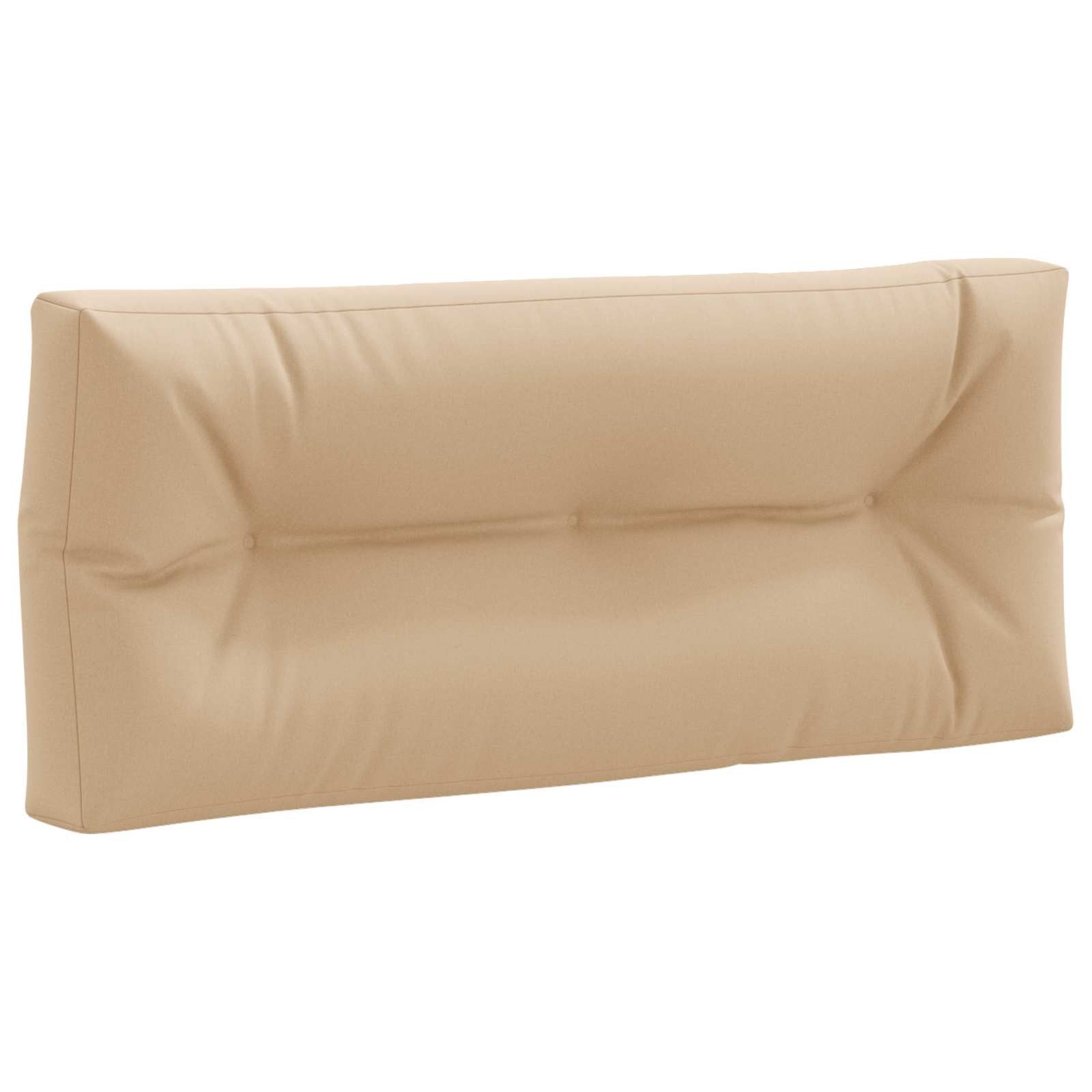 vidaXL Sitzauflage Pallet Rückenpolster VIANEN 100 % Polyester Sand, (1 St)
