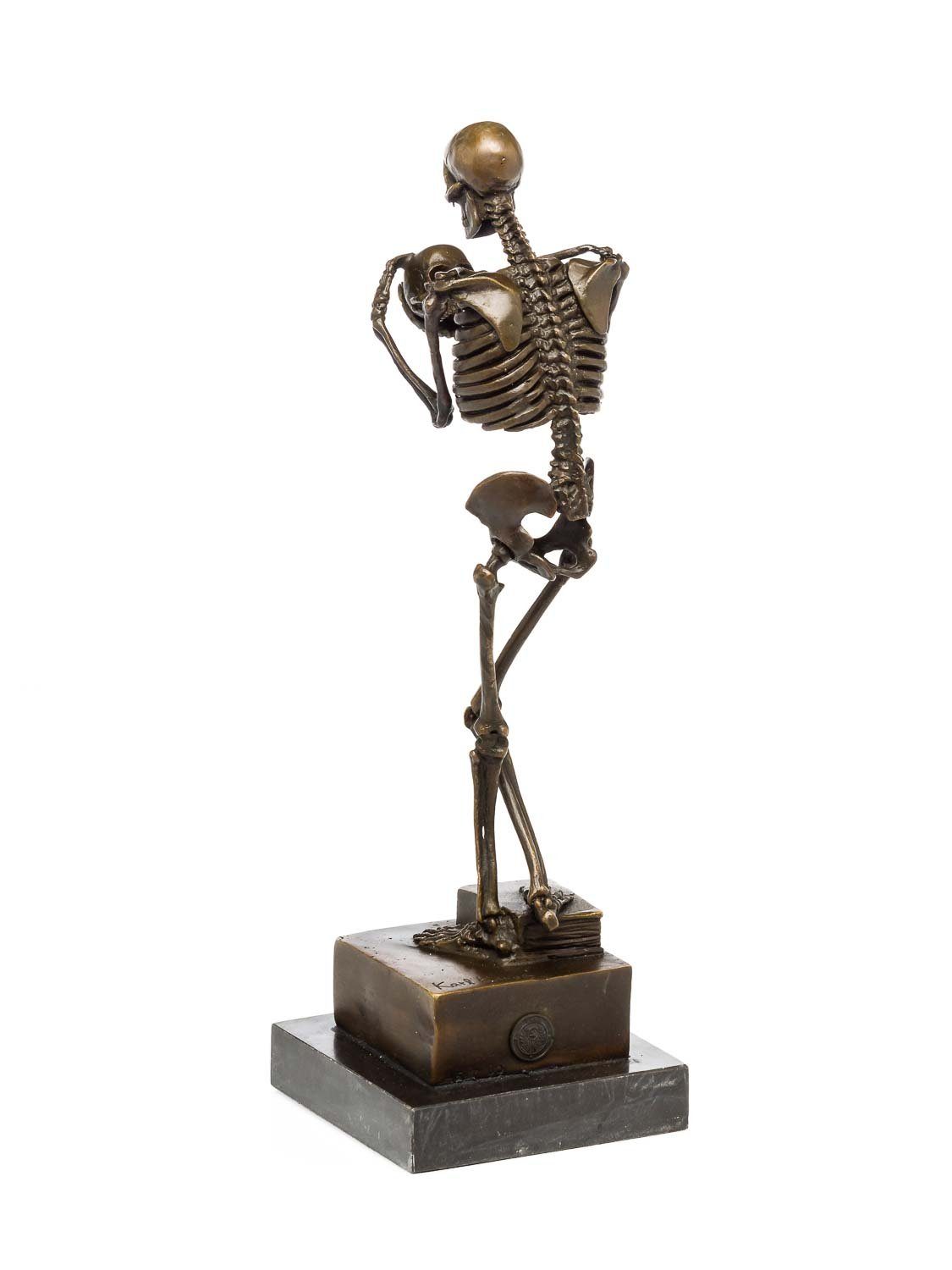 nach Antik-Stil im Skelett Figur Bronze Skulptur Kauba Bronzeskulptur Aubaho Skulptur