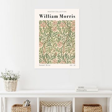 Posterlounge Poster William Morris, Sweet Briar No. 18, Wohnzimmer Modern Grafikdesign