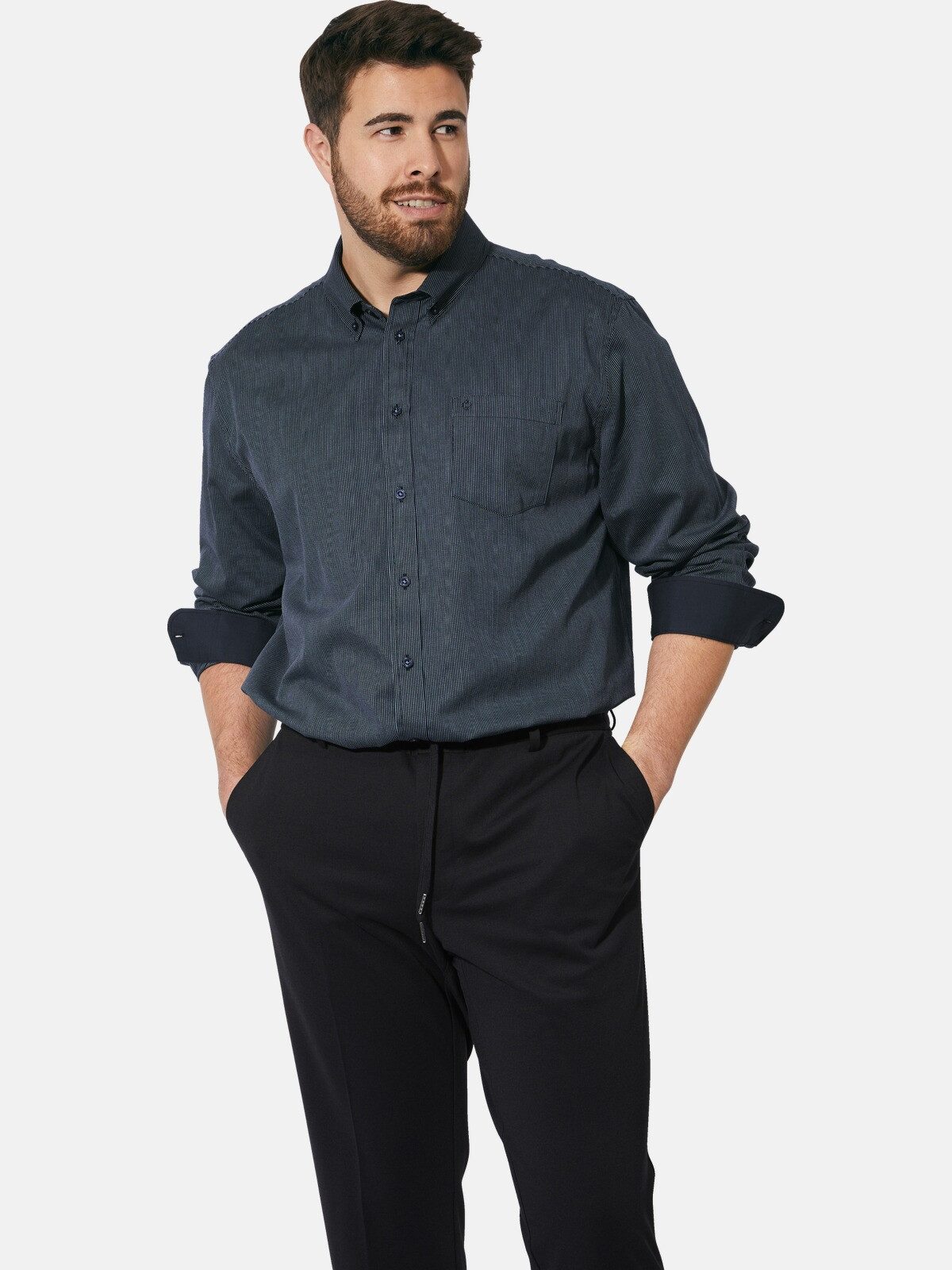 Charles Colby Langarmhemd DUKE FERDINARUS aus pflegeleichter Baumwolle günstig online kaufen