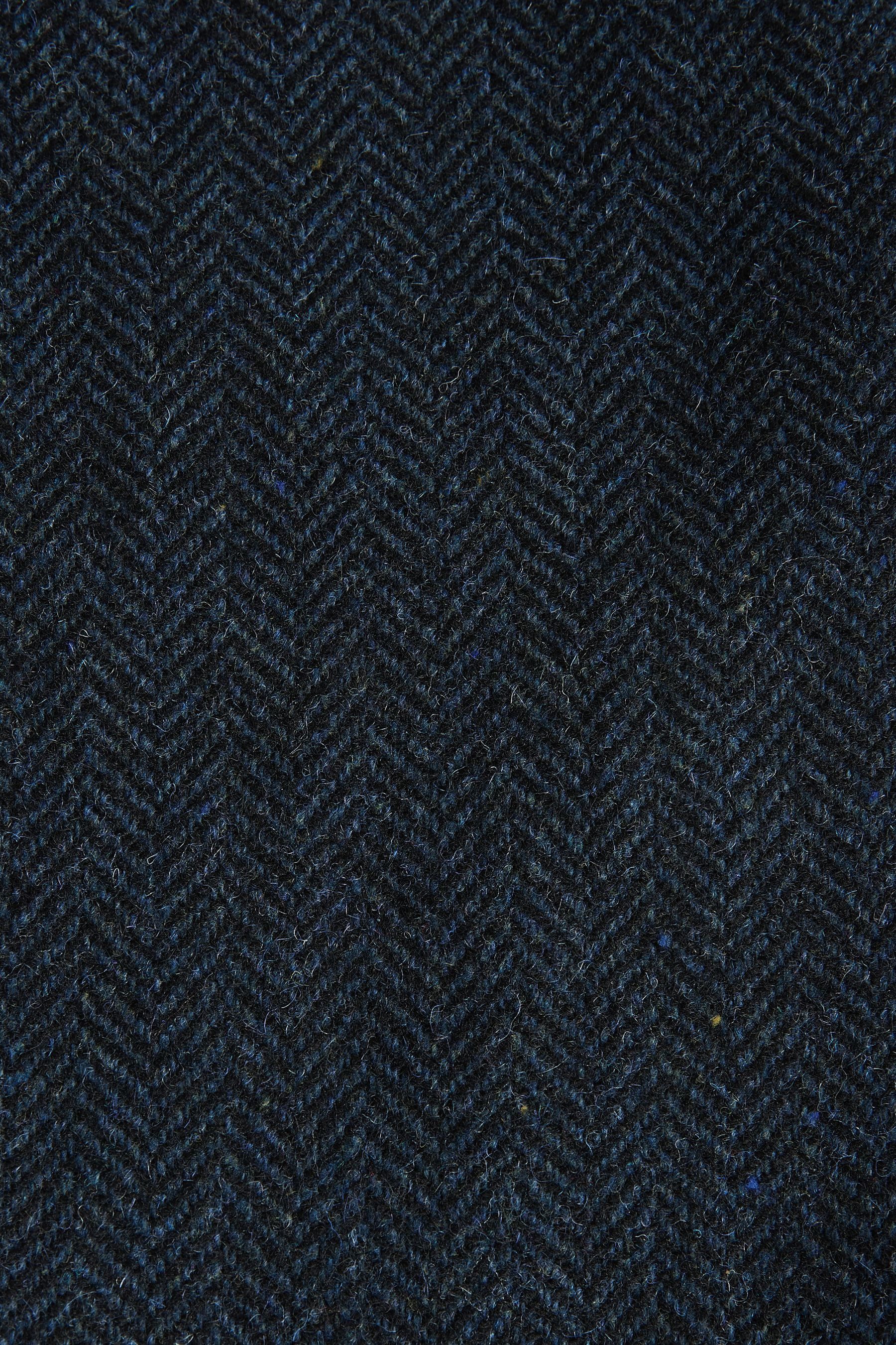 Next Anzughose Slim Fit Anzugshose mit Fischgrätmuster (1-tlg)
