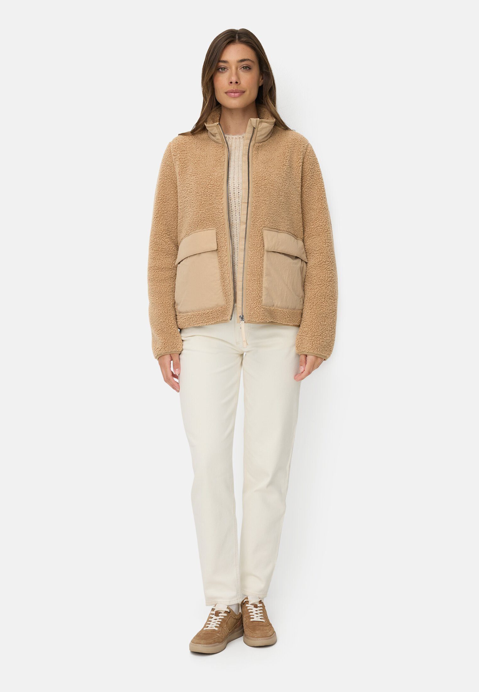 camel active Kurzjacke mit Innentasche Langarm