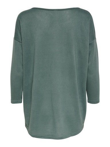 Green ONLY ONLELCOS 4/5 TOP SOLID Balsam 3/4-Arm-Shirt